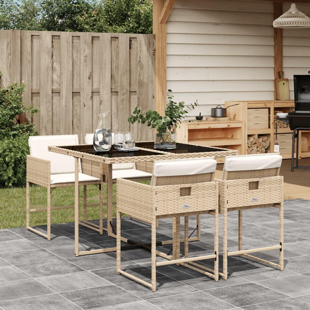 Mesa Jardin Exterior con 6 Sillas para Cenas Familiares en Terraza