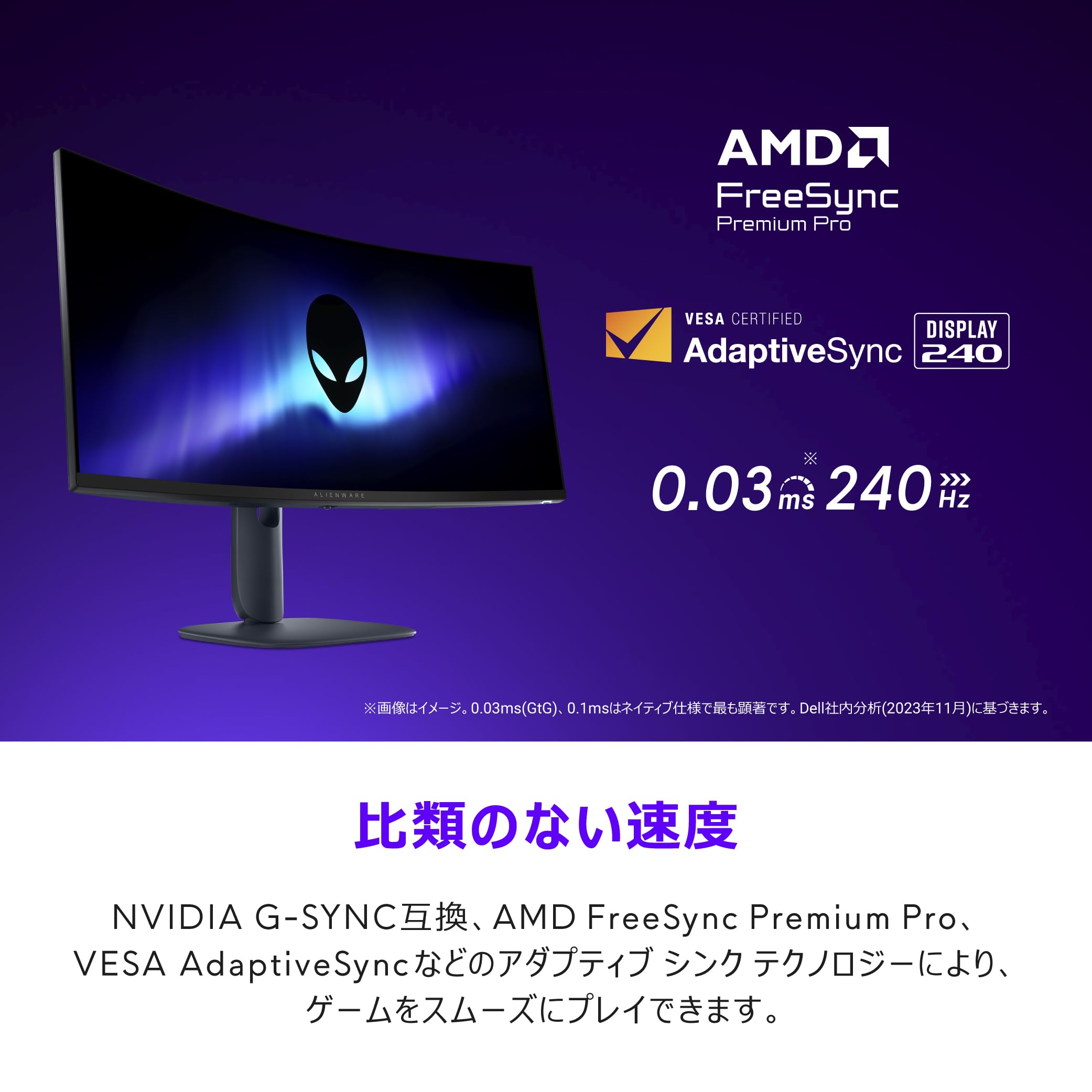 Amazon.co.jp: Dell AW3425DW 34インチ曲面 有機EL Alienware