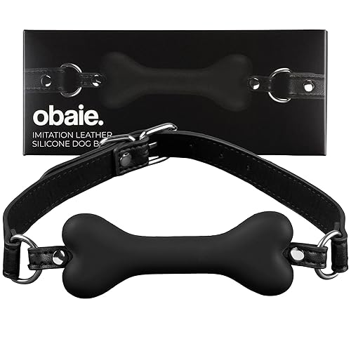 Obaie Baillon BDSM - Accessoires BDSM de Sinful - Bâillon Ball Gag - Baillon SM en Silicone - Noir Baillon Boule Femme - Baillon Pour Couple - BDSM Accessoire pour BDSM Femme et BDSM Homme