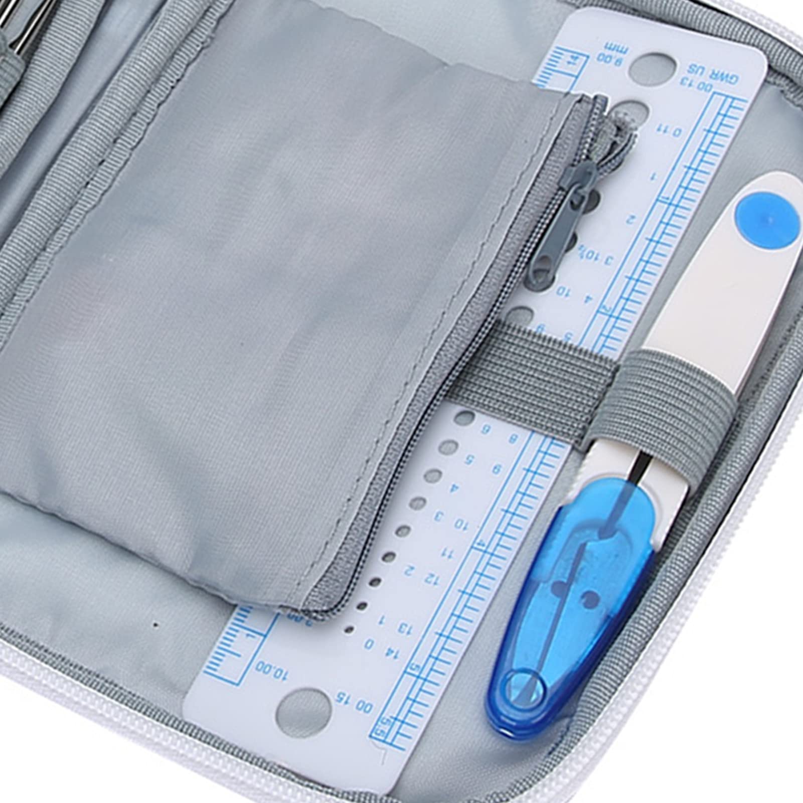 NDNCZDHC Zestaw do szydełkowania, 72 szt., zestaw szydełkowy z etui do przechowywania, ergonomiczny zestaw szydełkowy, zrób to sam, ręcznie robiony na drutach