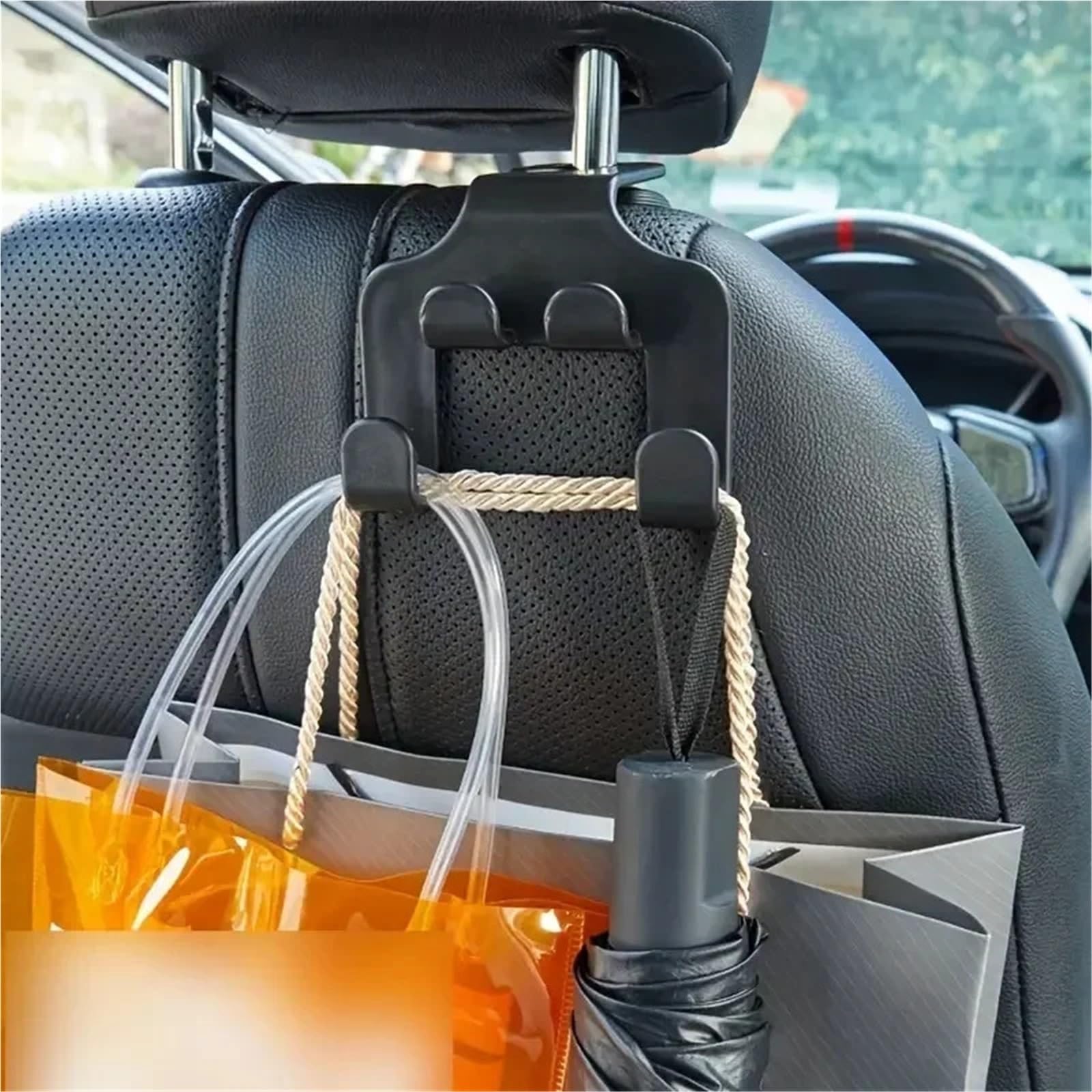 Crochet Appui TêTe Voiture Crochet De Siège Arrière De Voiture, Support De Rangement Suspendu, Support D'appui-tête Arrière(2PCS)