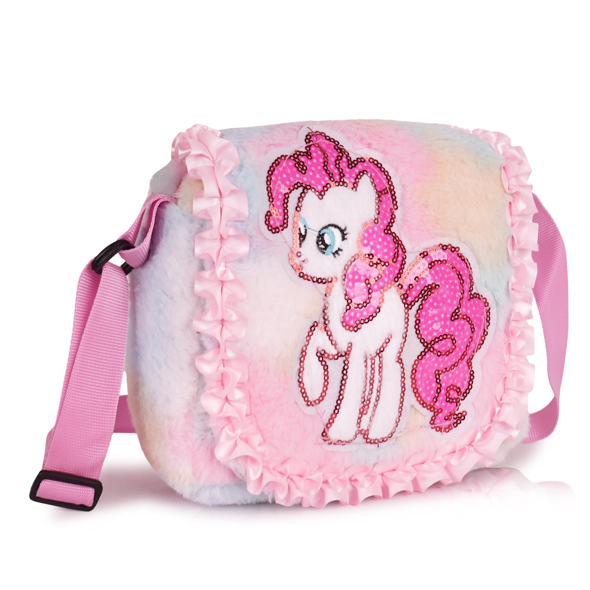 Beautiful Unicorn Bag for Girls Plush Toy Sling Bag for Kids Girls Mini Handbag Cross Body Kids Bags