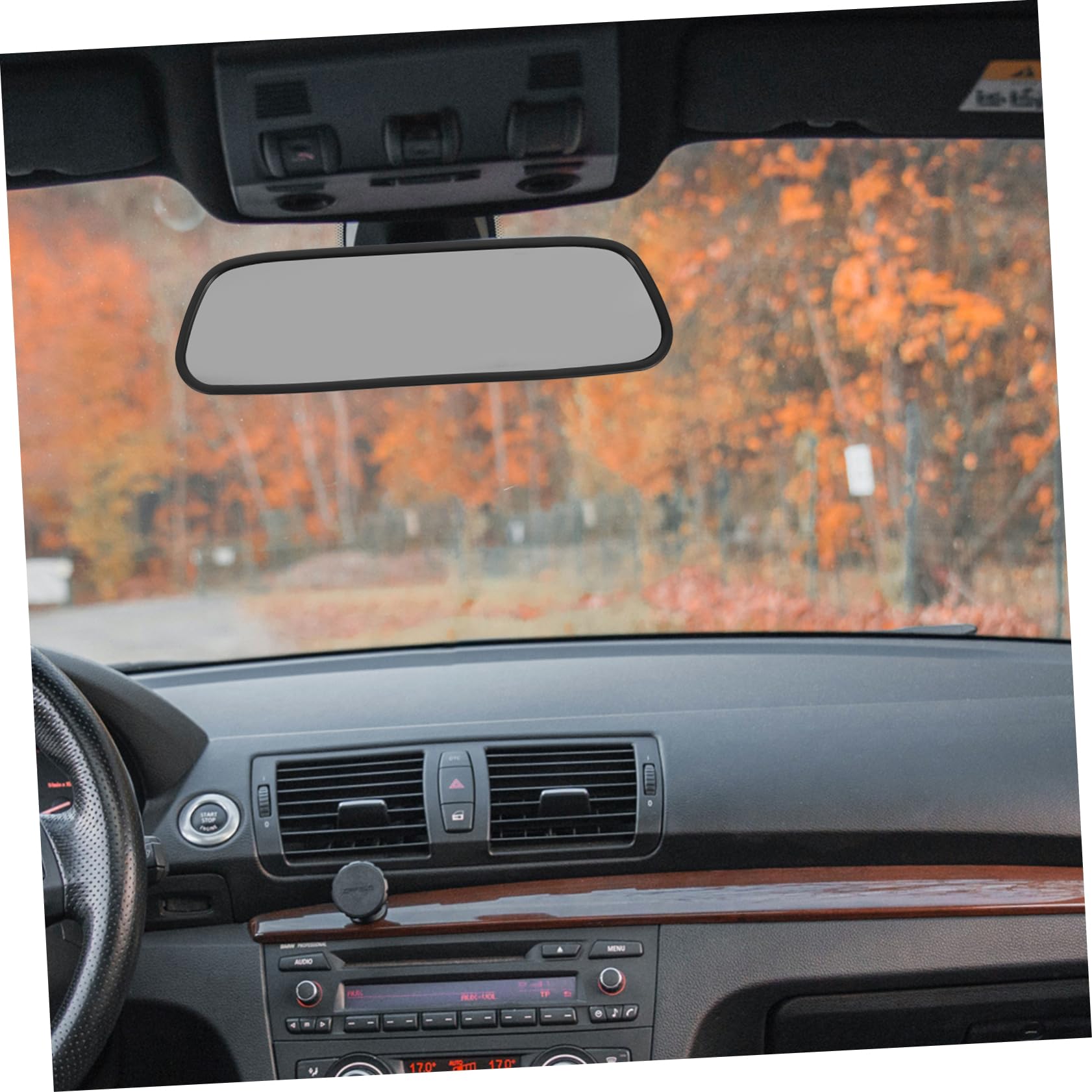 Operitacx Monitor de Espejo Retrovisor de Pantalla LCD de Entradas Cámara DVD Instalación Compatible con Vehículos SUV y Camiones