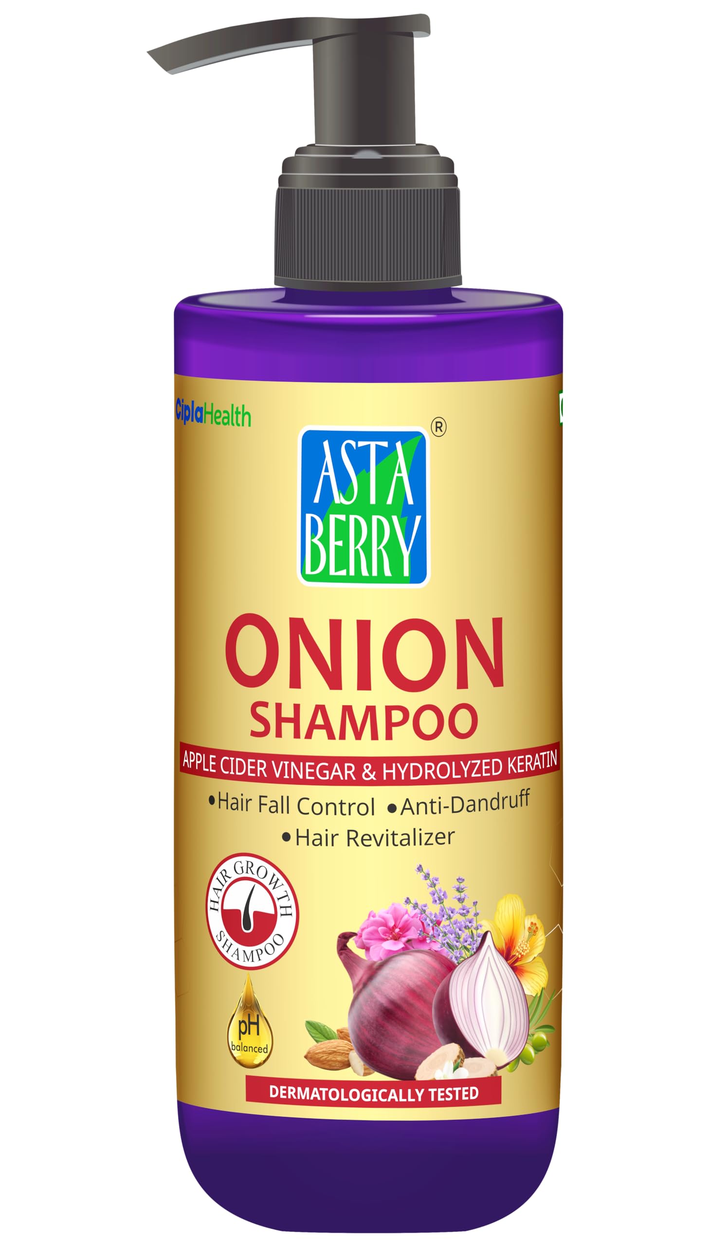 ASTABERRY Onion Shampoo For Hair Growth 300ml- Hair Fall Shampoo | Keeps Dryness away | Dandruff & Revitalizer | Goodness of 21 Herbal Extract & Essentials Oils-image-40