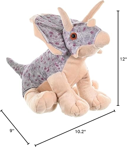 Miniatura 8 de Wild Republic CK-mini Triceratops Animal de peluche de 8 pulgadas , 12", Multicolor