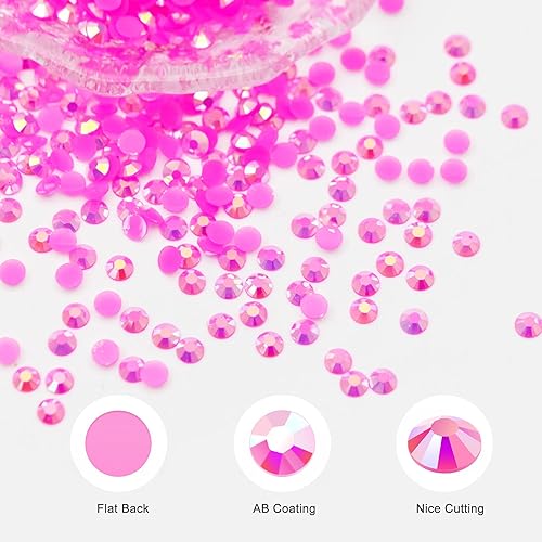 Miniatura 3 de 18000 diamantes de imitación de color rosa intenso para manualidades con pegamento adhesivo B7000, diamantes de imitación de resina con parte
