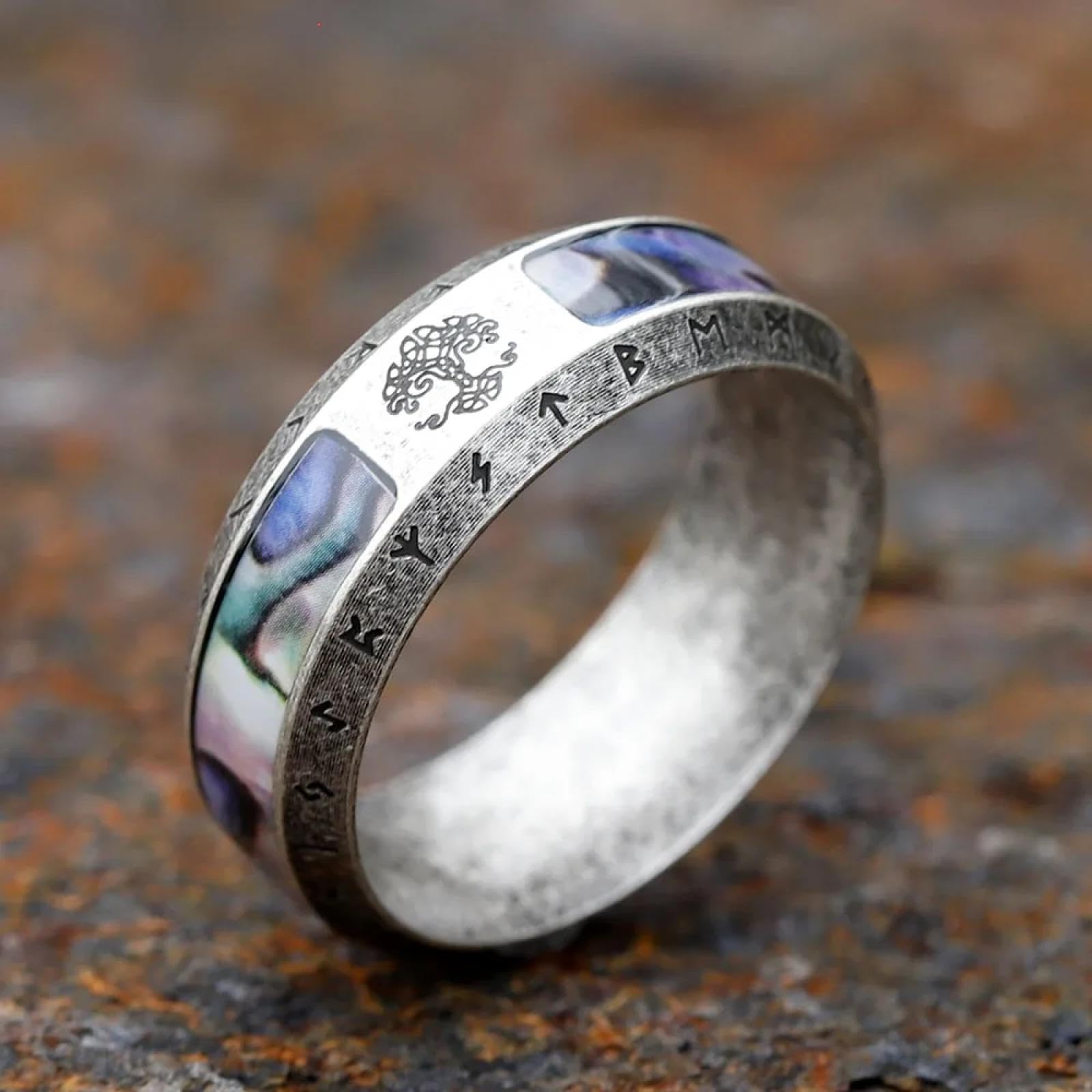 Ring Ringe Damen Bijouterie Herren Mode Nordic Viking Ringe Für Männer Vintage Keltischen Knoten Ring Punk Biker Amulett Schmuck