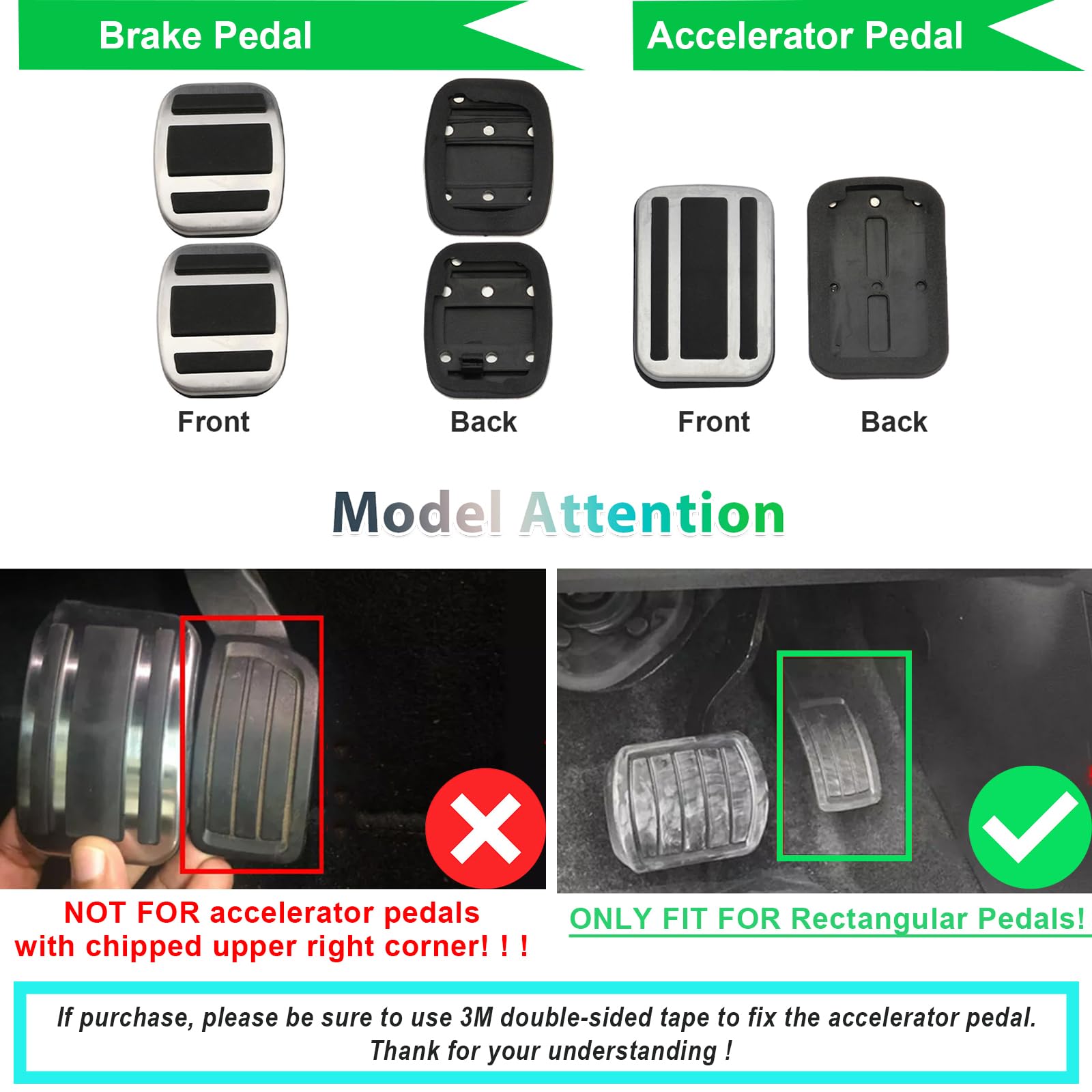 GAFAT Nouva J-eep Avenger 2023 2024 Pedali per Gas e Freni, Avenger Pedali Copertura Pedali Piastra di Copertura Pedali, Compatibile con Jeep Avenger Accessori [Cambio Manuale]