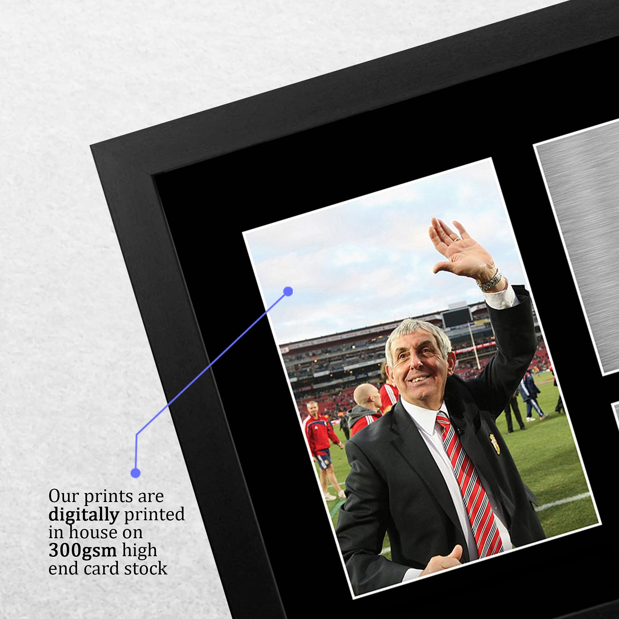 HWC Trading FR A4 Sir Ian McGeechan British Lions Gifts Printed Signed Autograph Picture for Rugby Union Fans - A4 Framed - Image 4