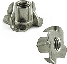 M4 (25 pieces) drive-in nuts with thread for wood, stainless steel VA A2 V2A, impact nuts, rustproof AGBERG