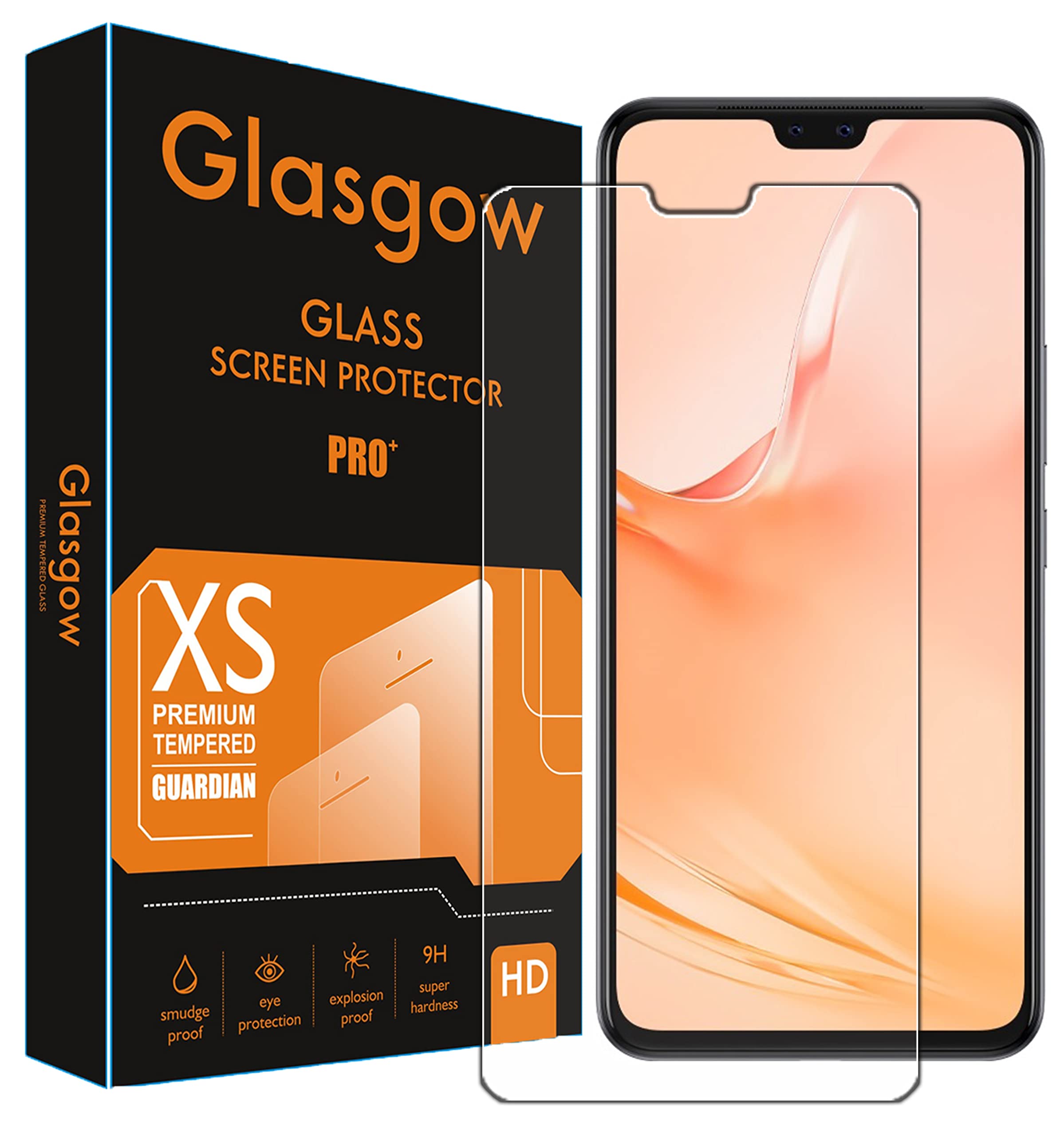 Glasgow |For Vivo V23 5G / V20 Pro | Tempered Glass Screen Protector Guard | Bubble Free Installation | Gorilla (B0BVHY8RM5) Amazon Price History, Amazon Price Tracker