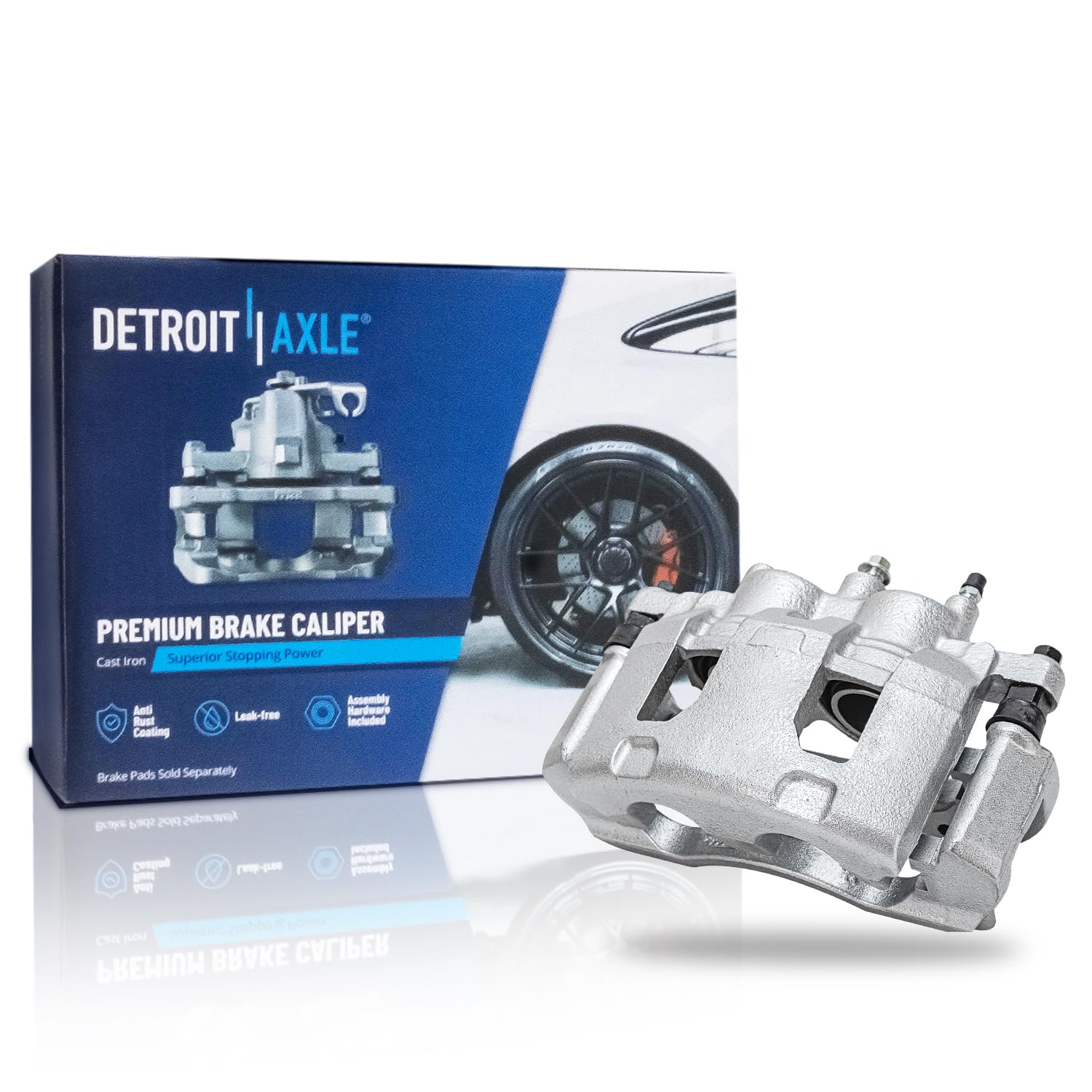 Detroit Axle - Front Right Disc Brake Caliper w/Bracket Replacement