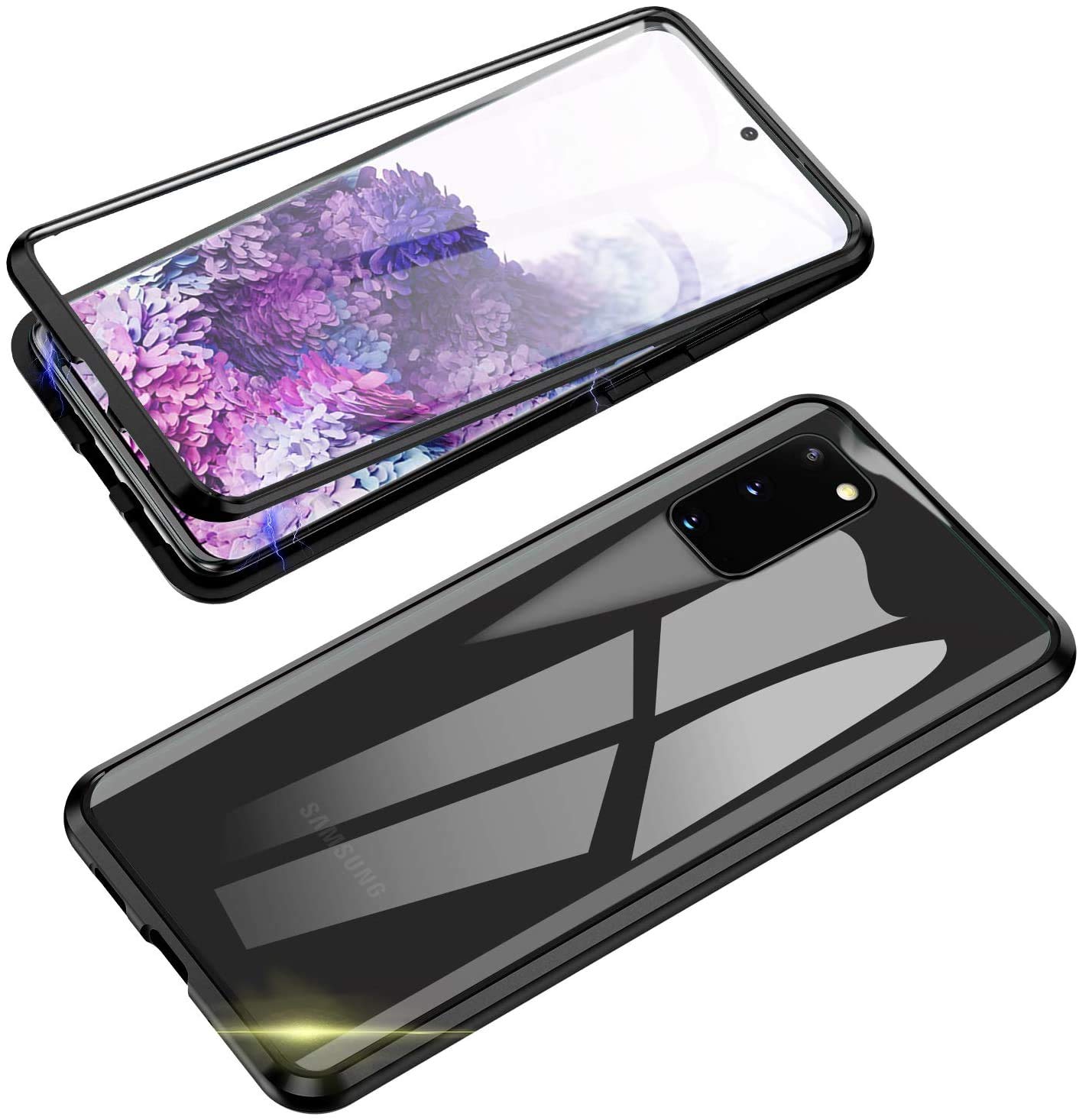 Glass Back Glass Protector Case For Samsung Galaxy M51 Case
