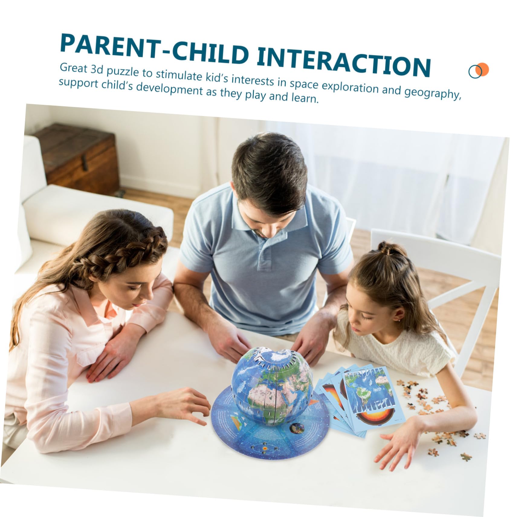 BESPORTBLE Puzzle 3d Struttura Terrestre per Ragazzo Ragazza 8-12 Anni, Gioco Educativo Fai da Te, Stimola Creatività e Coordinazione Occhio-mano, Set per Apprendimento Scientifico e Divertimento