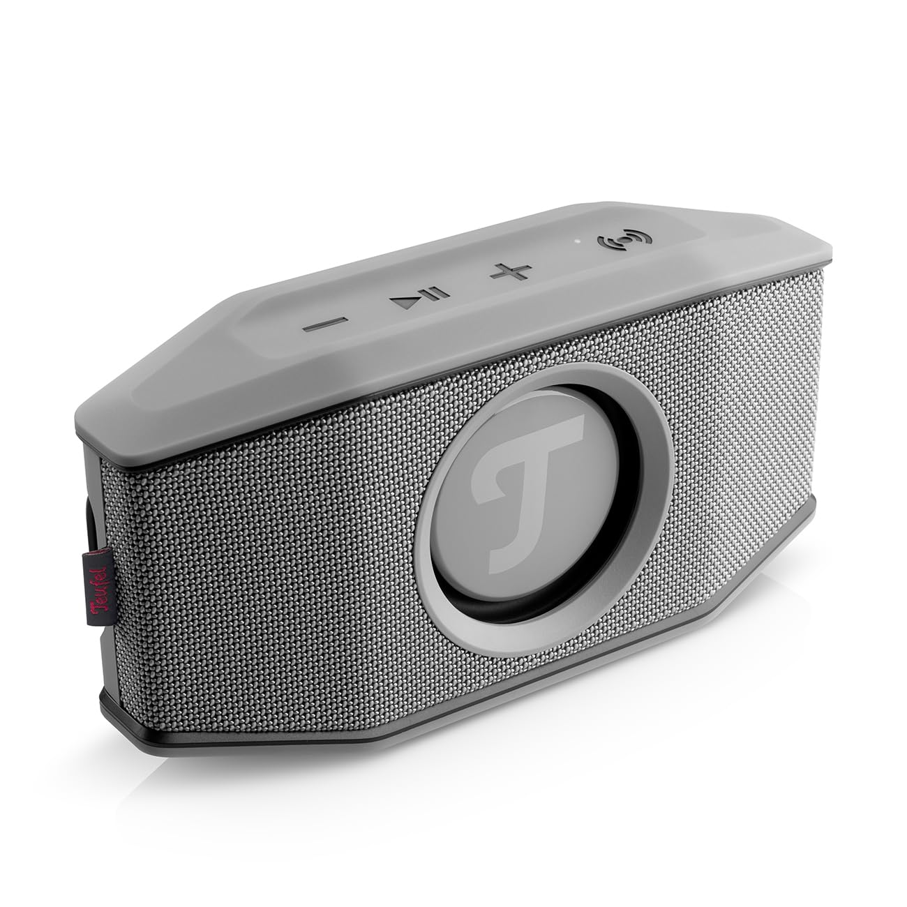 Teufel ROCKSTER GO 2 Stereo Set Speaker Bluetooth - Altoparlante portatile per esterni, con batteria a lunga durata (28 ore), impermeabile IP67, scheda audio USB, outdoor - grigio