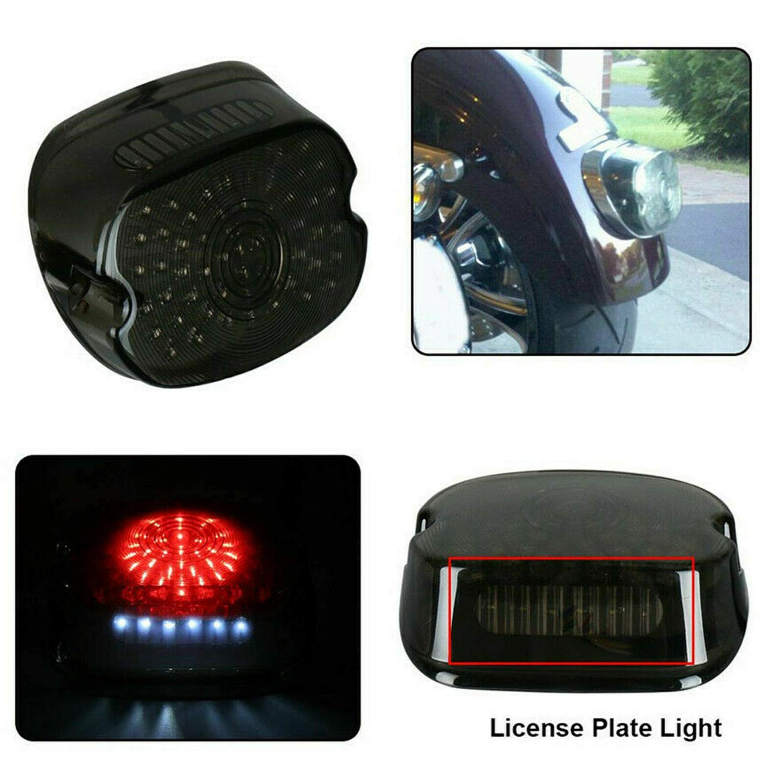 Feu arrière ovale universel à leds avec éclairage de plaque et clignotants TNT EYE (mécaboite, scooter, mob Feu arrière ovale universel à leds avec éclairage de plaque et clignotants TNT EYE (mécaboite, scooter, mob