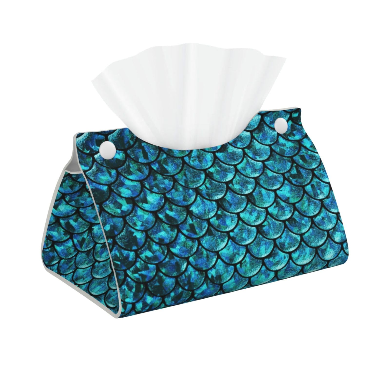Fish Scale. Print Long Tissue Box Cover Tissue Dispenser Box For Living Room, Office, Car, Bathroom