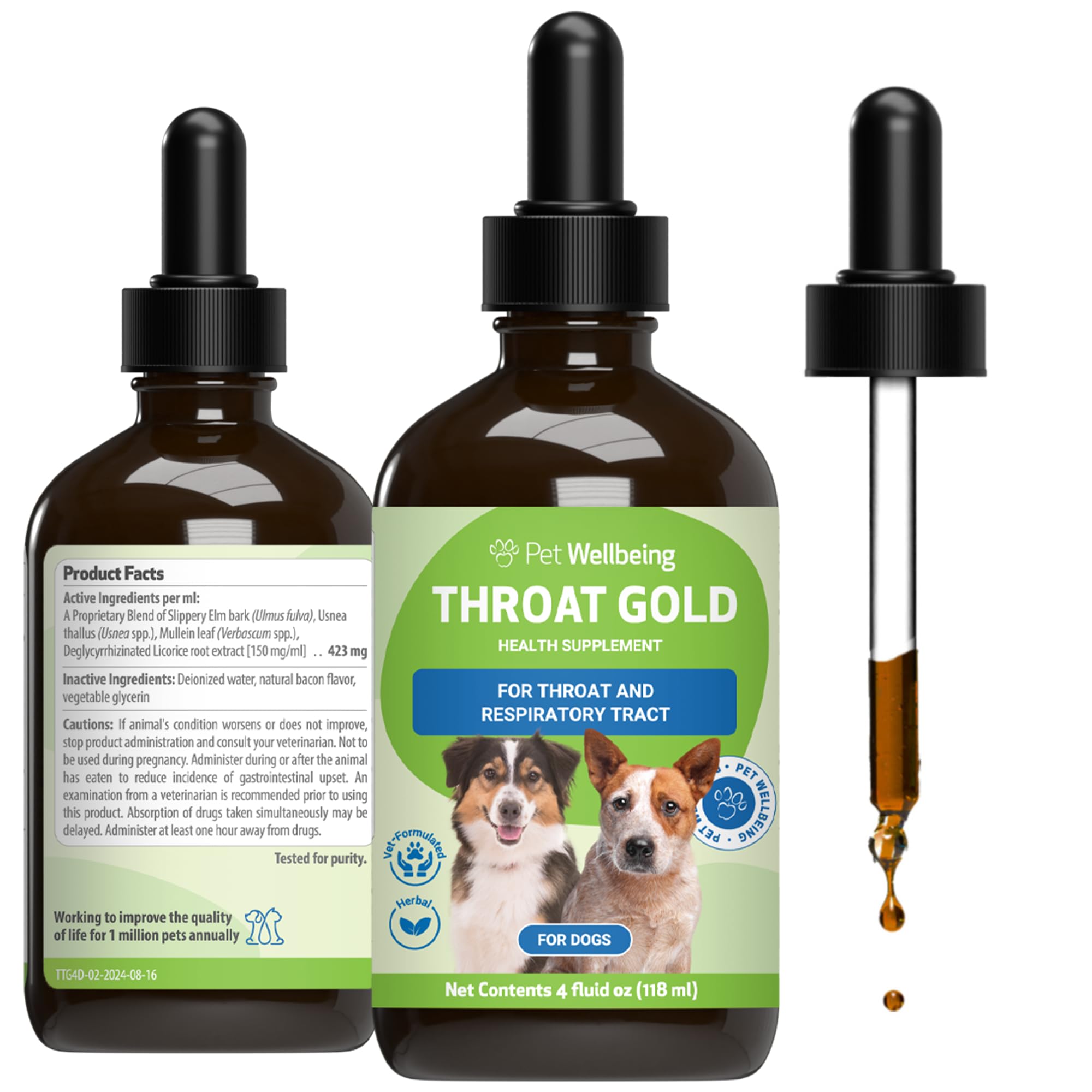 Pet Wellbeing Gola Oro - Tosse E Gola Succhietto.