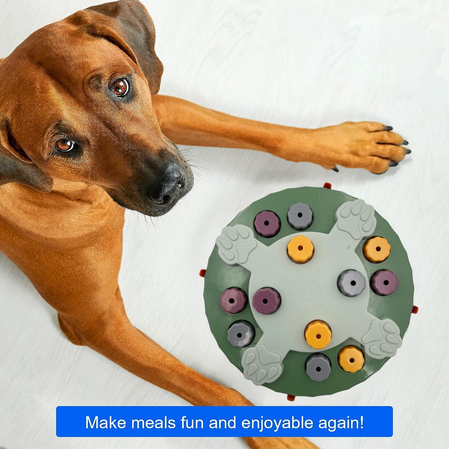 Interactive Pet Treat Dispenser, Slow Feeder, Brain Game, Puzzle, Improve IQ, Digestion, Reflexes, Train Body & Mind, Cats - Image 2
