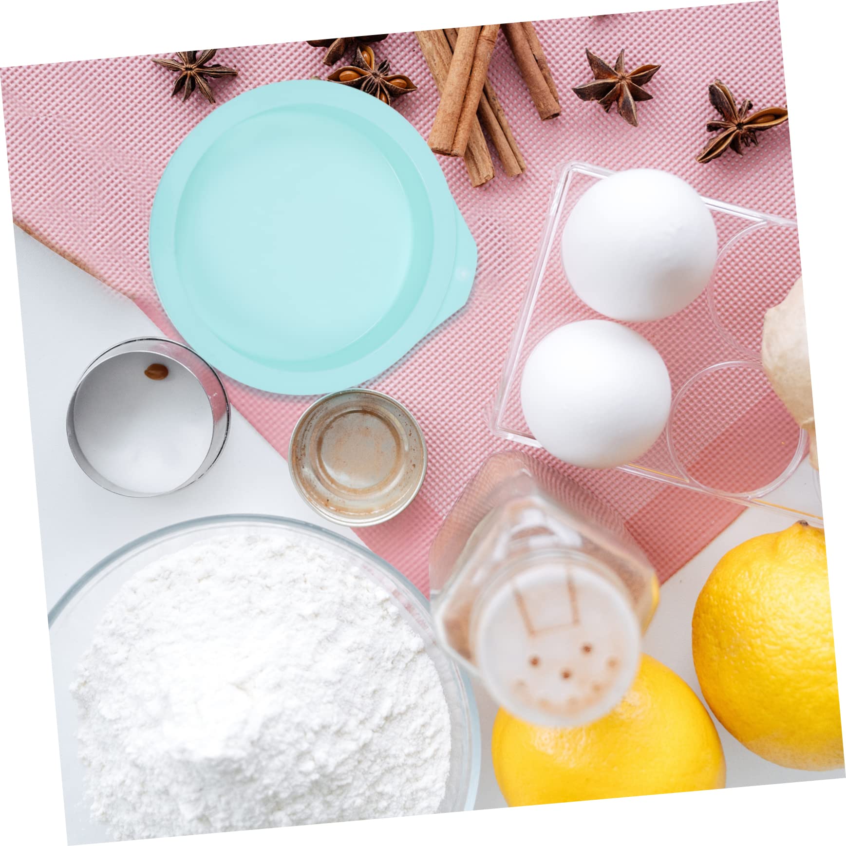 Wakauto 3Pcs Mousse Silicone Molds Round Baking Pans for DIY Cakes and Cookies Non Stick Kitchen Tools for Home Baking Includes