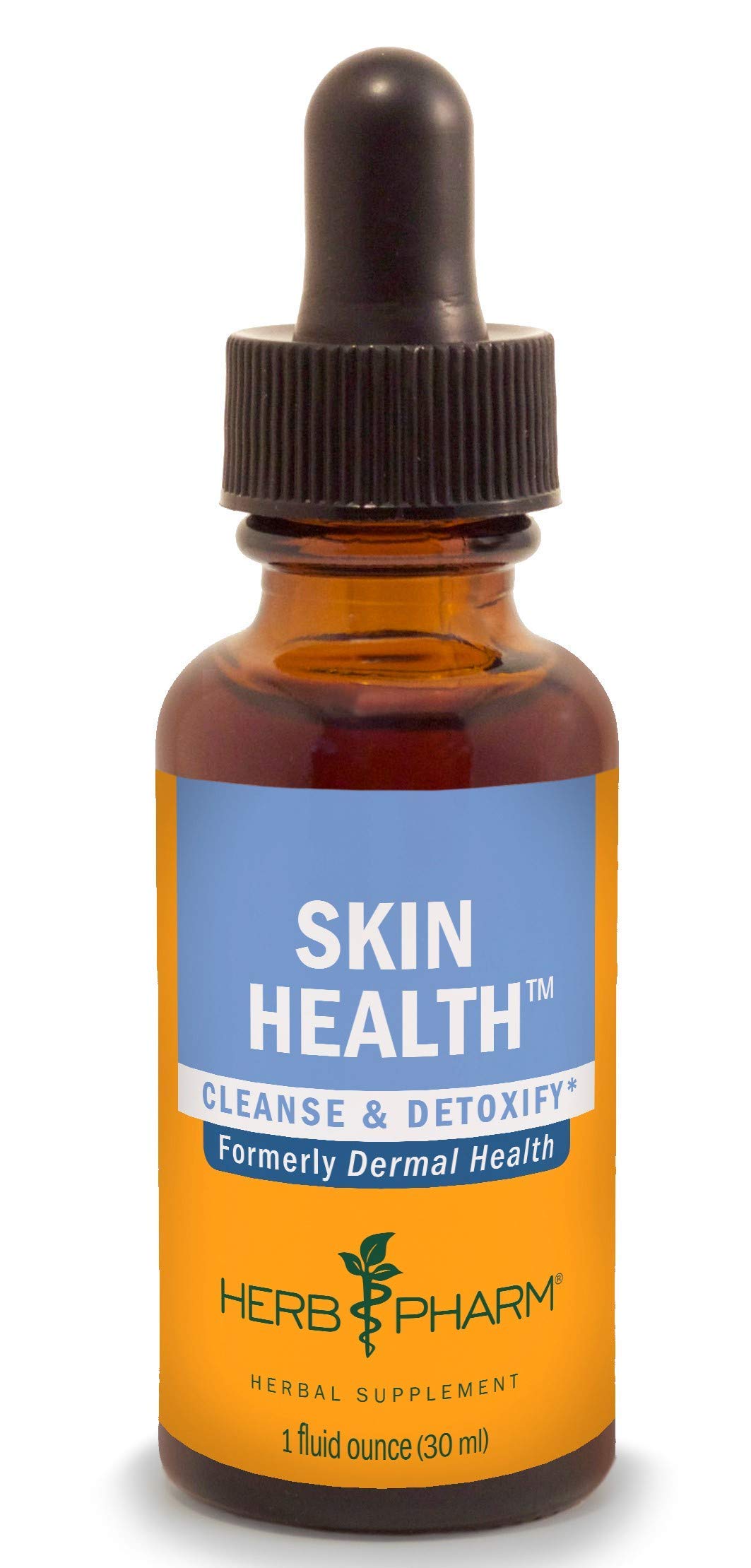 Herb Pharm Suplemento para Pele com extratos líquidos de bardana, gengibre, urtiga, salsaparrilha, doca-amarela e spilanthes, 30 mL