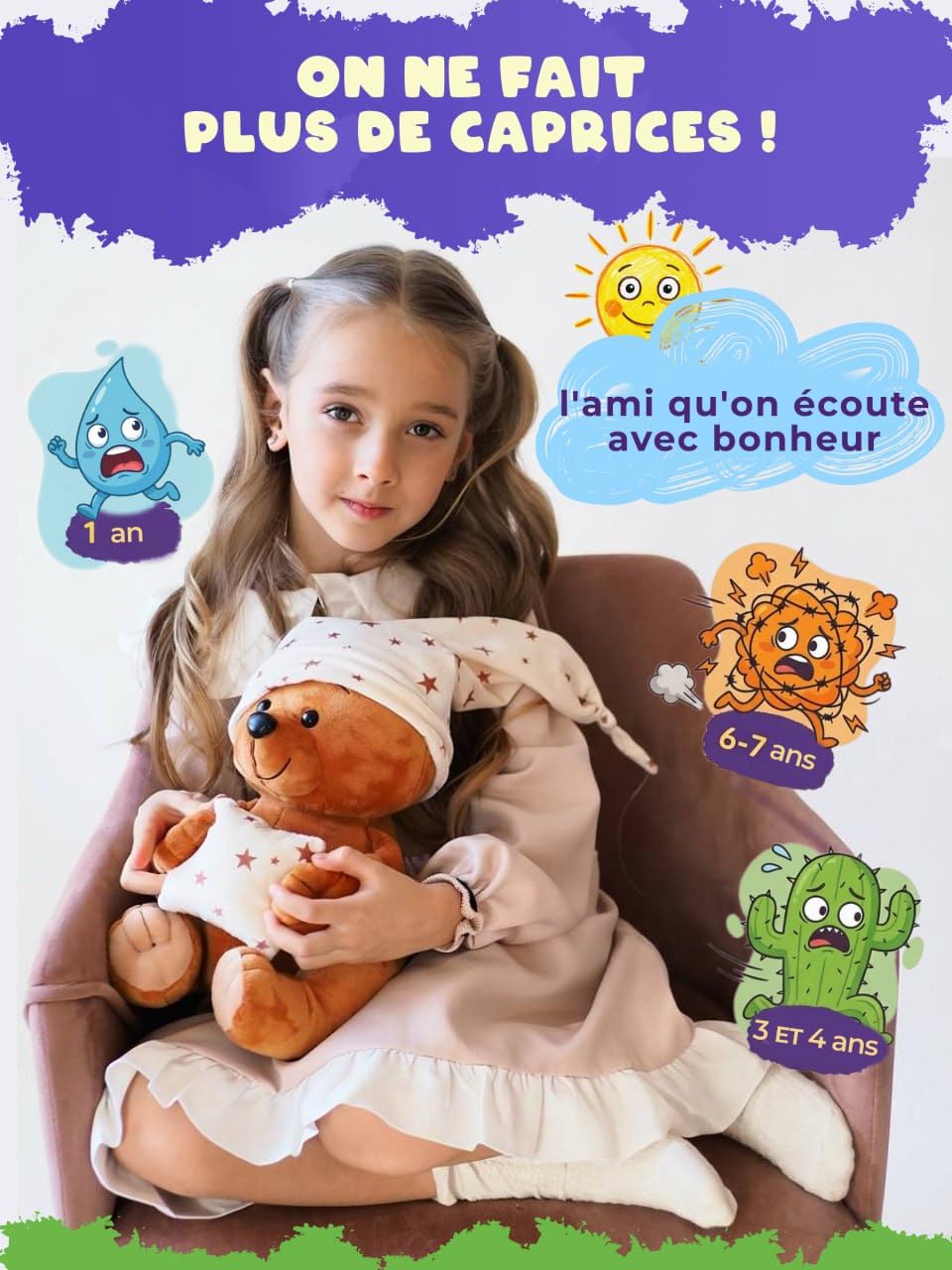 LeCoon Ours en Peluche – 500+ Histoires, comptines et berceuses