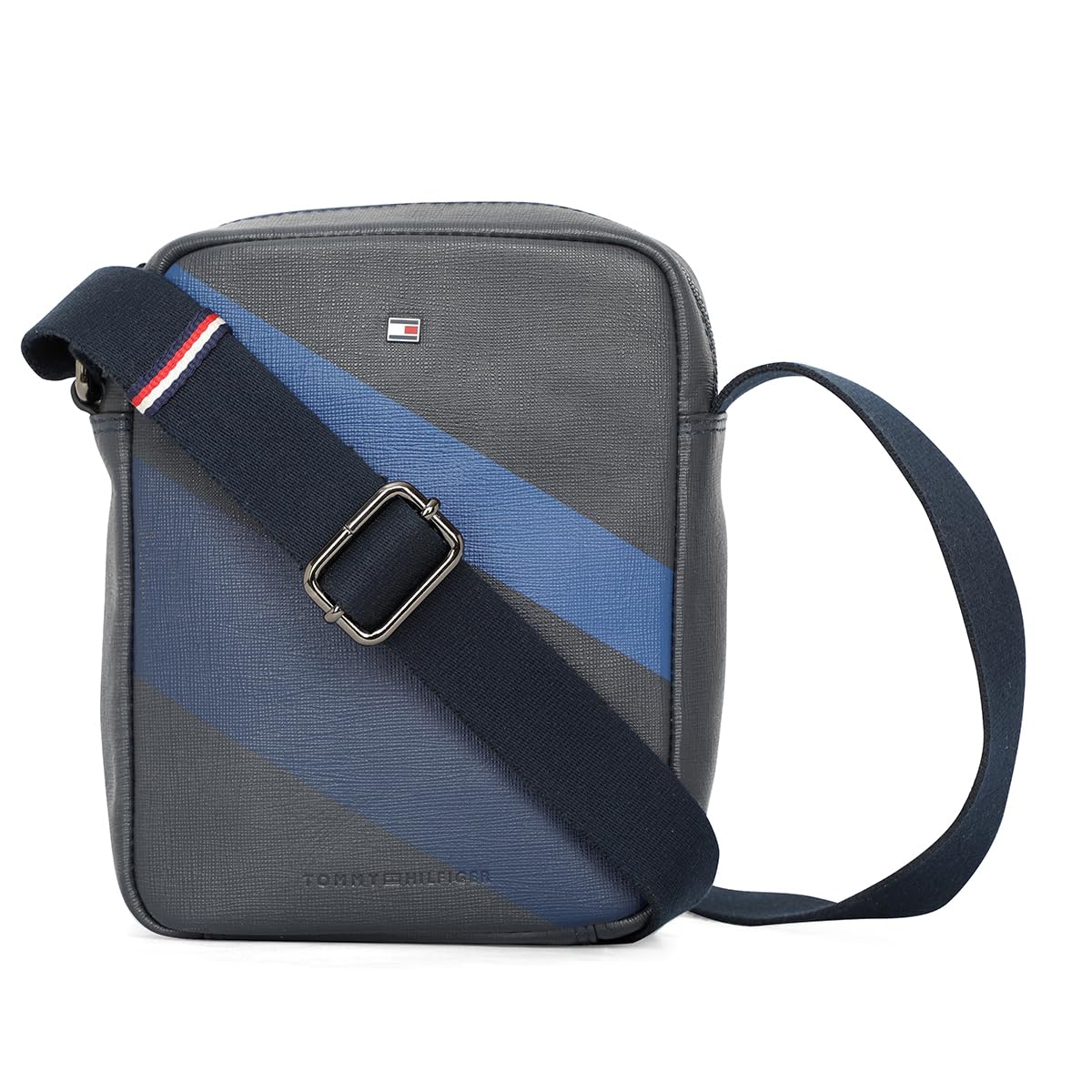 Tommy Hilfiger Coniston Leather Crossbody Business Case for Men - Navy
