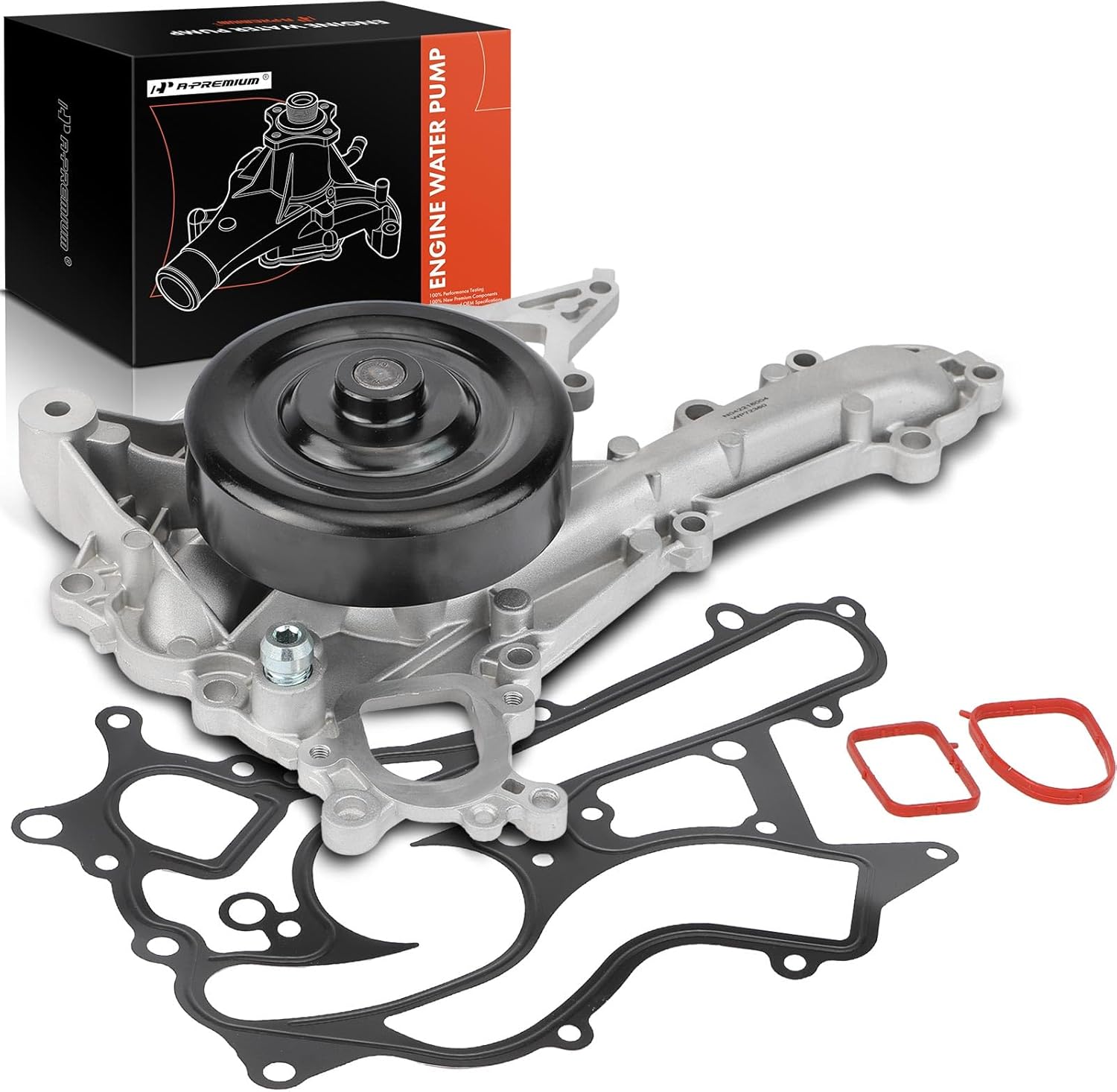 A-Premium Engine Water Pump with Gasket Compatible with Mercedes-Benz C300 2013 C350 2012-2013/2015 E350 2012-2016 E400 R350 SLK350 GLE350 GLK350 ML350