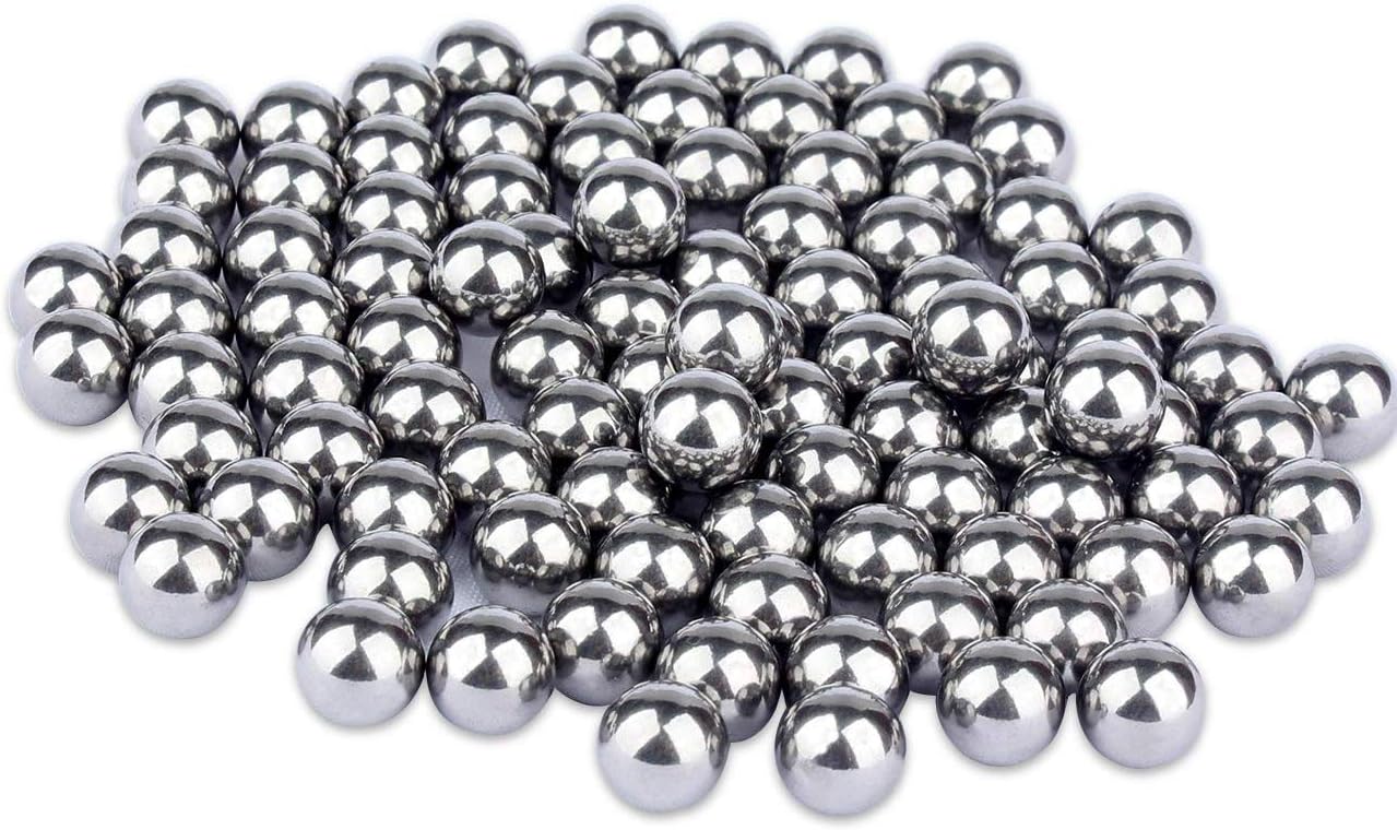 Slingshot Ammo - Lot of 1000 pcs 8mm (5/16") Diameter Steel Ball Run Bearings Perfect for Sling Shot Ammo Perfectly Round