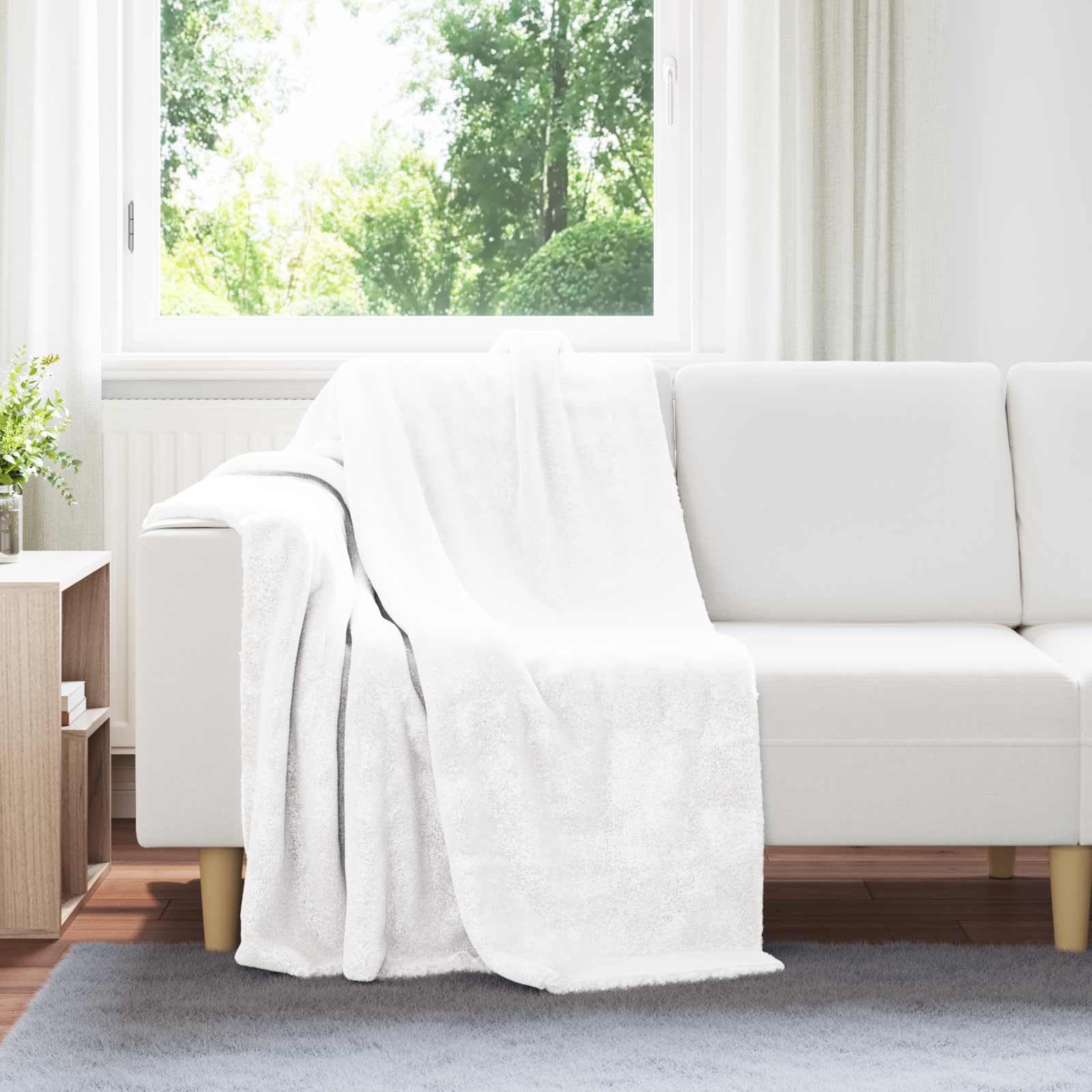 Générique Coperta in pile, 130 x 150 cm, colore: Bianco