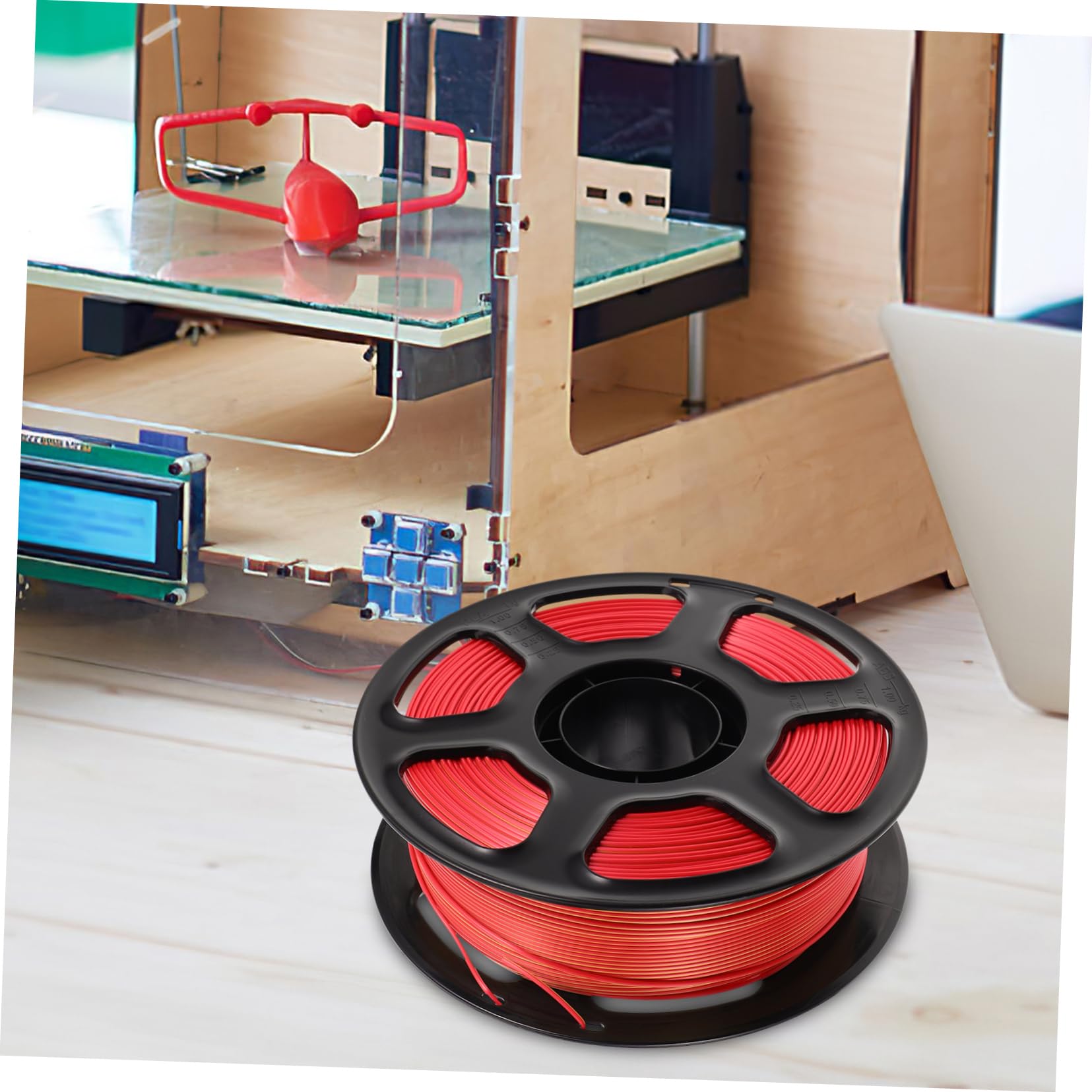 SOLUSTRE Zweifarbiges Pla-filament Drucker Geeignet für Drucker Glänzende Oberfläche Langlebiges Material für Stabile Drucke