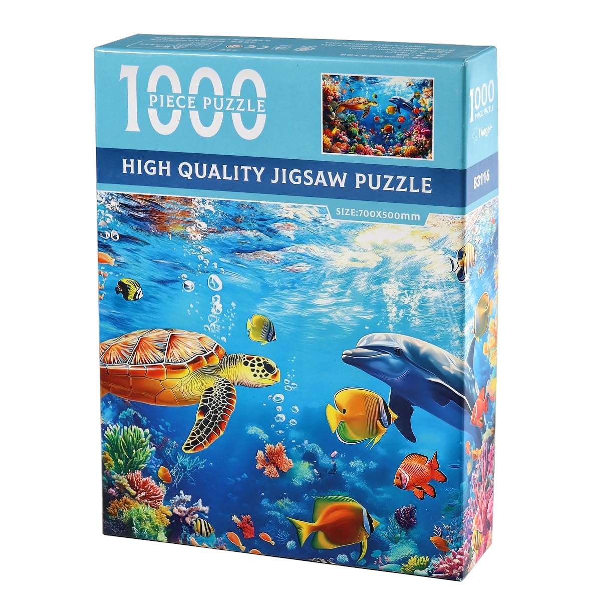 Moruska Underwater Puzzles 1000 Pieces for Adults Under The Sea Animal Jigsaw Puzzle Ocean Scene 1000 Piece - Image 4