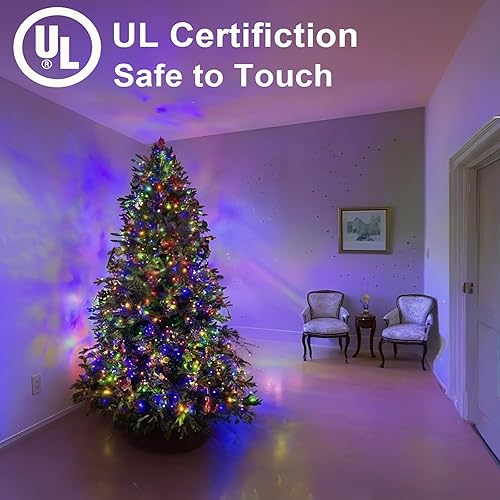 Miniatura 5 de Guirnalda de 400 luces LED en racimo  24.61 pies de luz blanca cálida para exteriores, luces impermeables para exteriores, tira de luces para
