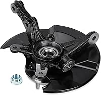 Vista 8 de Ensamblaje de nudillo de dirección delantero izquierdo y cojinete de rueda compatible con Honda Civic 2006 2007 2008 2009 2010 2011, sin modelo Si