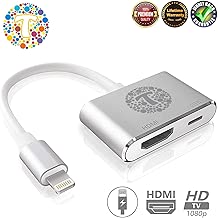 Thor Technology Digital HDMI Adapter Converter New Edition 2 in 1 Plug and Play Digital AV Connector Compatible for iPhone X,iPhone 8/7/Plus iPad iPod - coolthings.us