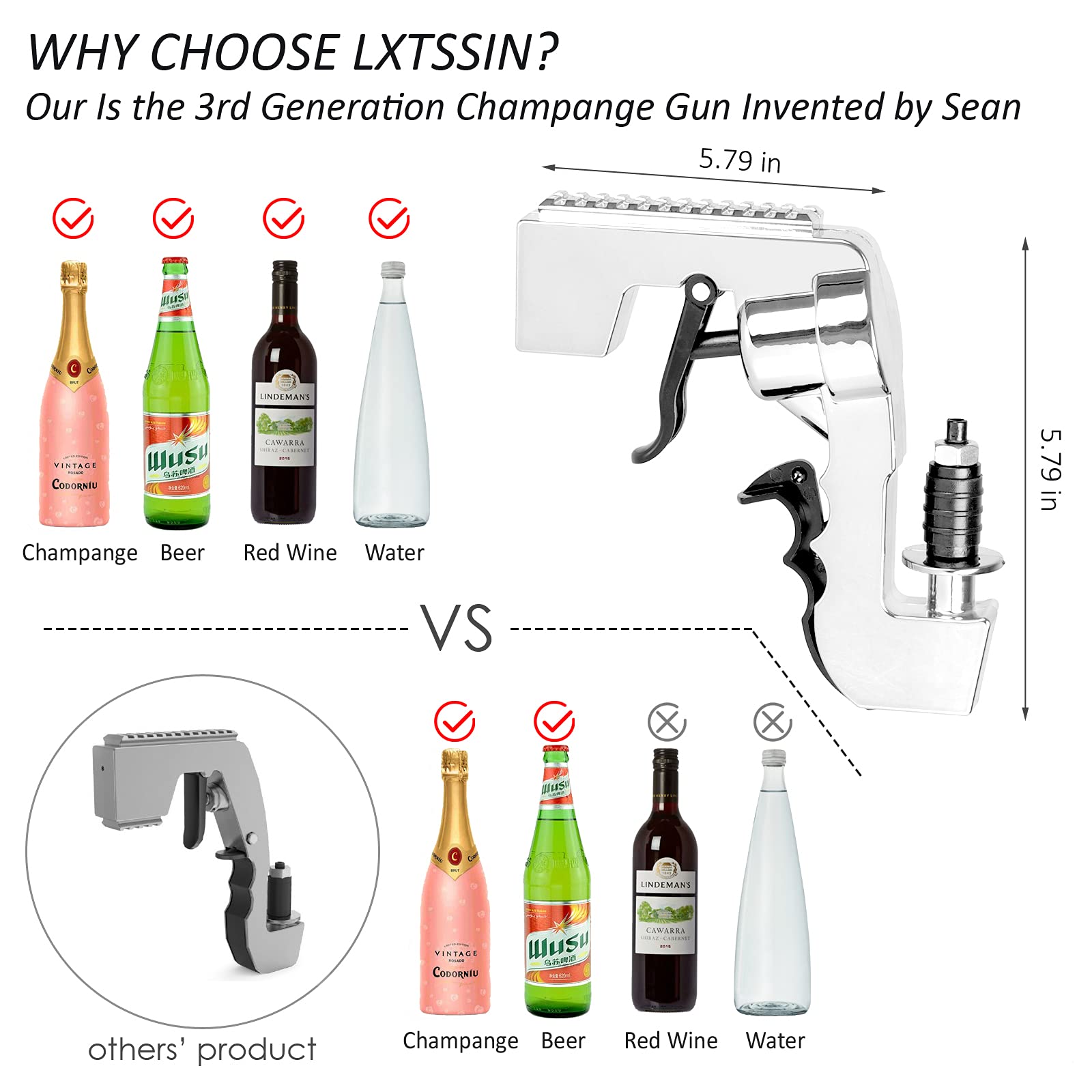 Buy Champagne Gun Shooter,Beer Gun Shooter,Alcohol Gun Shooter Bottle