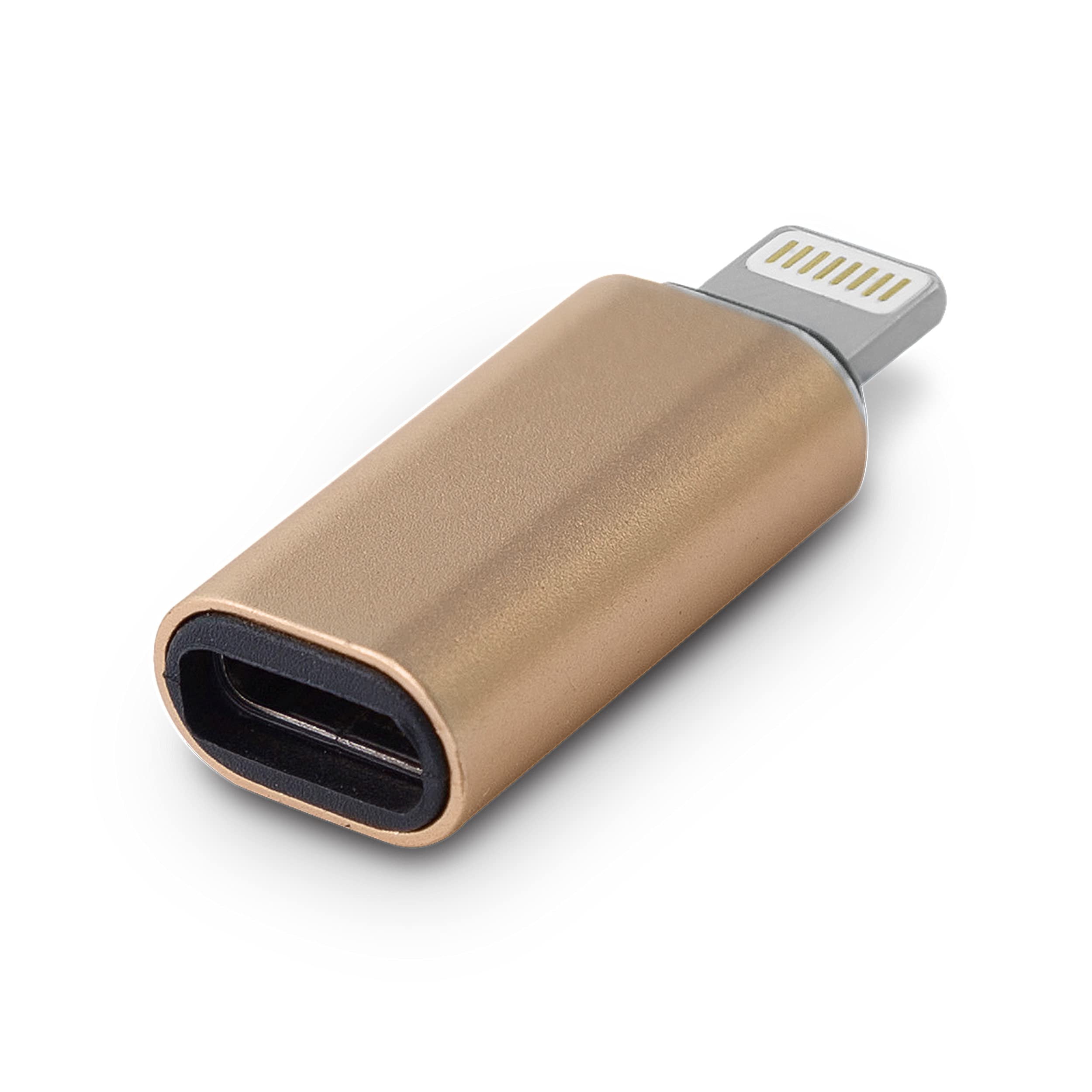 DynamodeC-TC-LIGHT, USB C Female to Lightning Male Adapter for iPhone,iPad, Mac, iPod- Fast Charging and Data Transmission, Durable Cable Connector