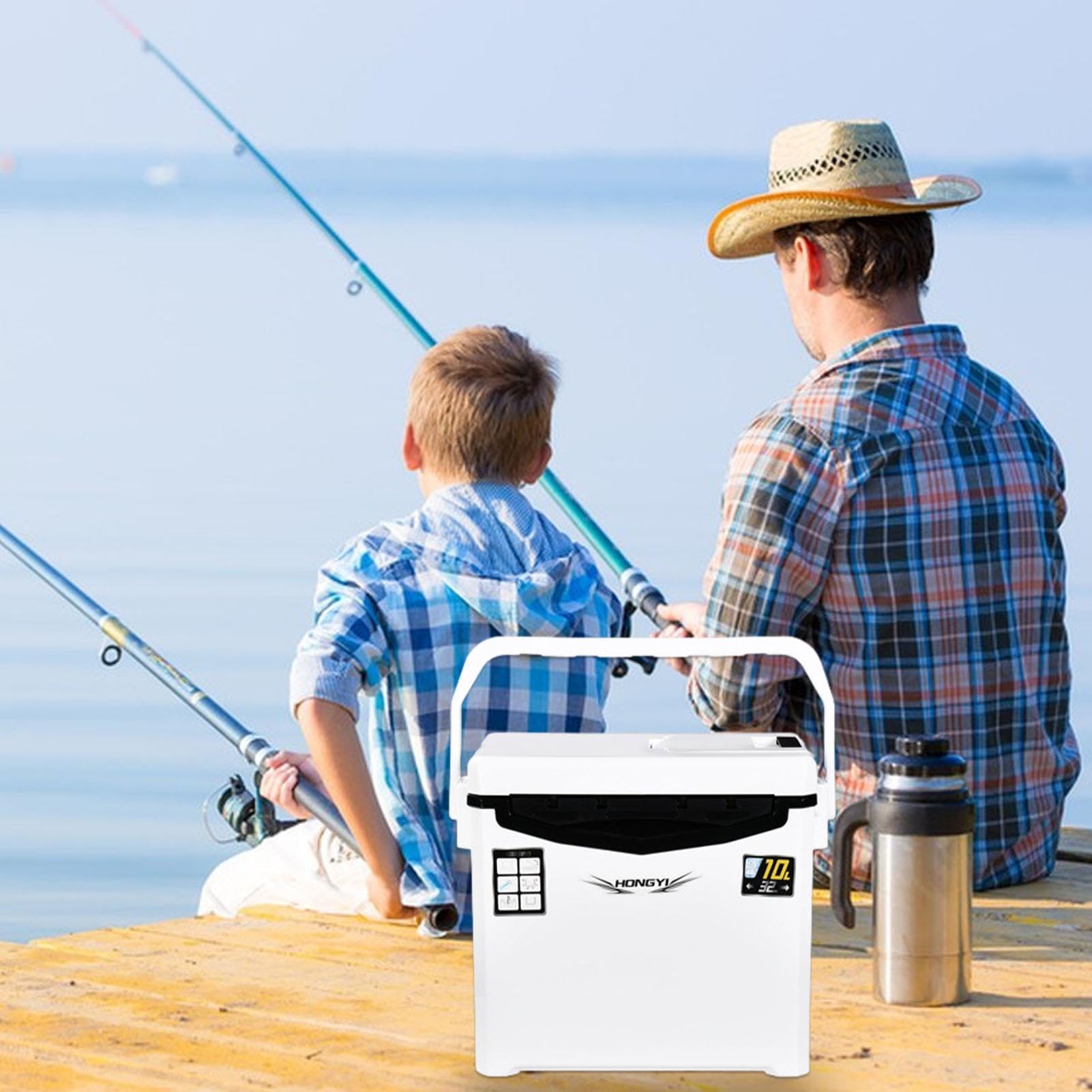 Scatola per esche da – Borsa termica isolata per pesce, tappo di scarico | da viaggio, a prova di perdite, borsa frigo per pesce, per acqua