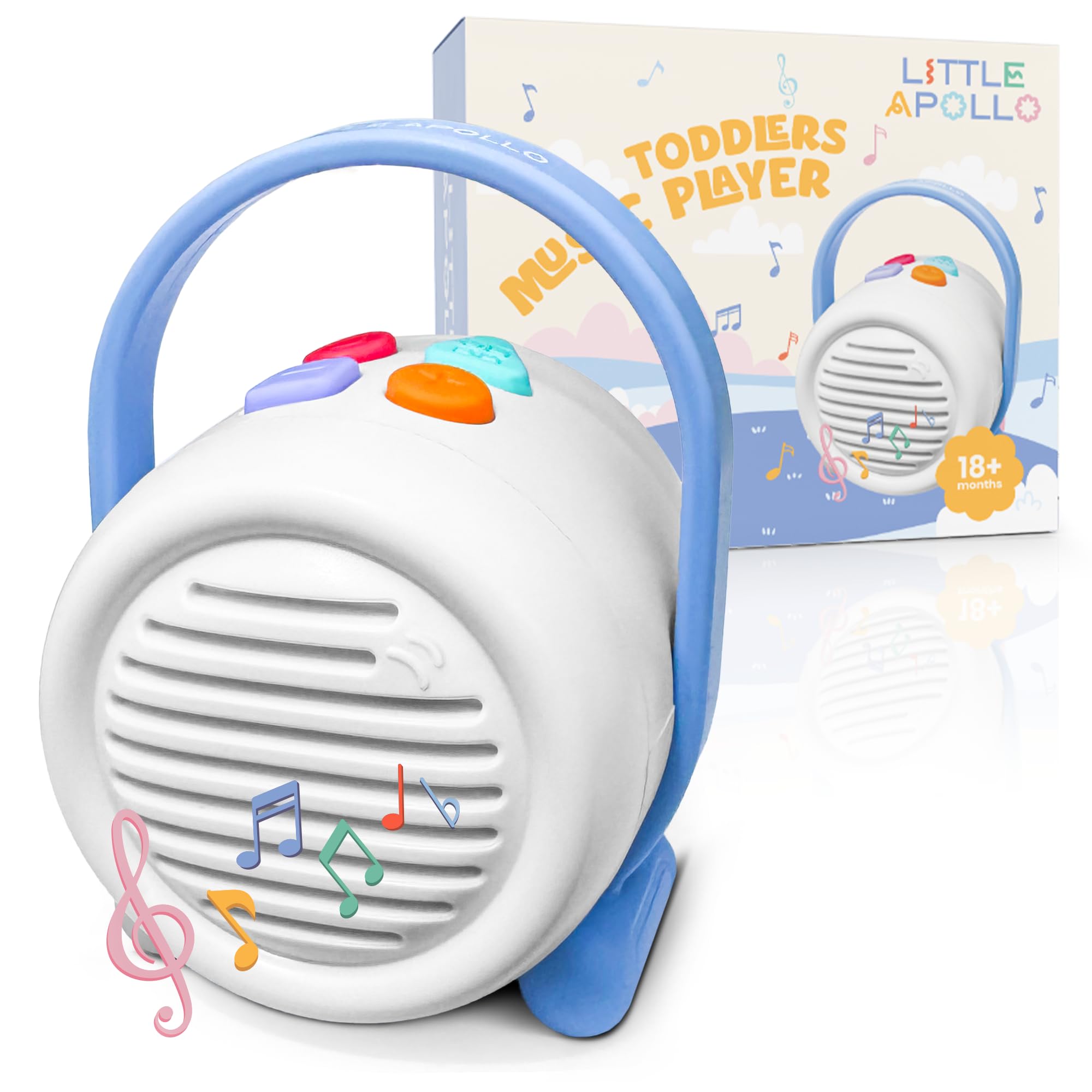 LITTLE APOLLO® Nursery Rhymes, Portable White Noise Machine, Baby Sleep Aid, Musical Toys