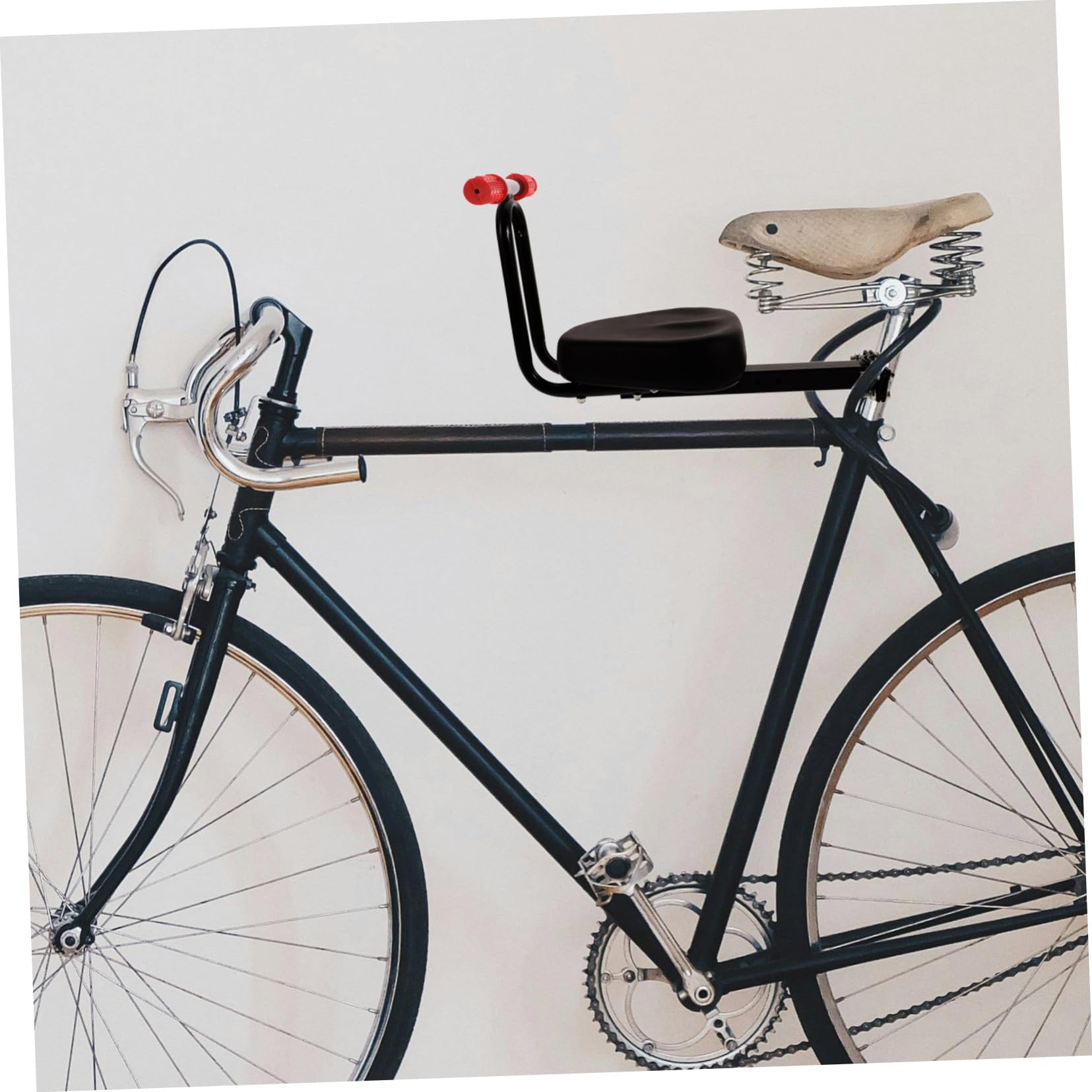 UPKOCH Asiento Infantil para Bicicleta de Montaña, Negro Reposabrazos