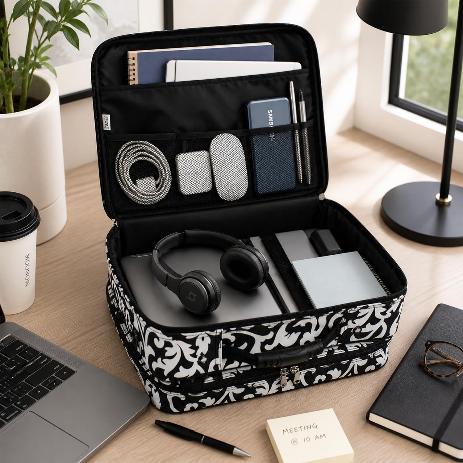 World Traveler Maletín con Ruedas para Laptop de 17 Pulgadas