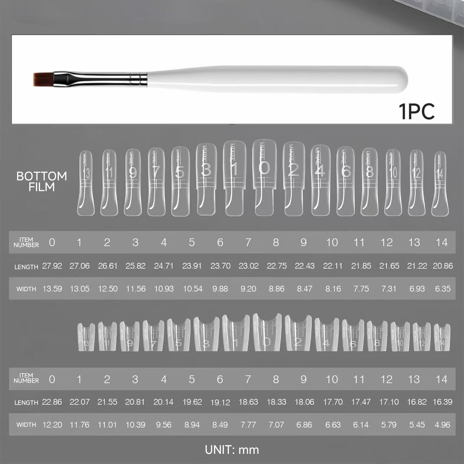 Set di 240 forme per unghie a doppio sistema, 120 fustelle superiori e 120 fustelle inferiori con 1 pennello per unghie, punte finte per extension per unghie finte a stiletto, per gel in
