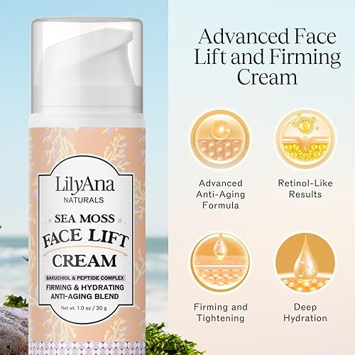 Miniatura 22 de LilyAna Naturals Hidratante facial y cuello para mujeres y hombres, crema hidratante facial y cuello para piel seca y brillo de manchas oscuras