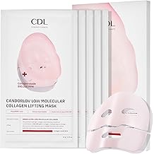 Masque de lifting du visage au collag&egrave;ne de nuit 5 feuilles, masque hydrogel profond de lifting du visage cor&eacute;en pour peau en verre, anti-&acirc;ge avec PDRN, acide hyaluronique pour l'&eacute;lasticit&eacute;, la fermet&eacute;