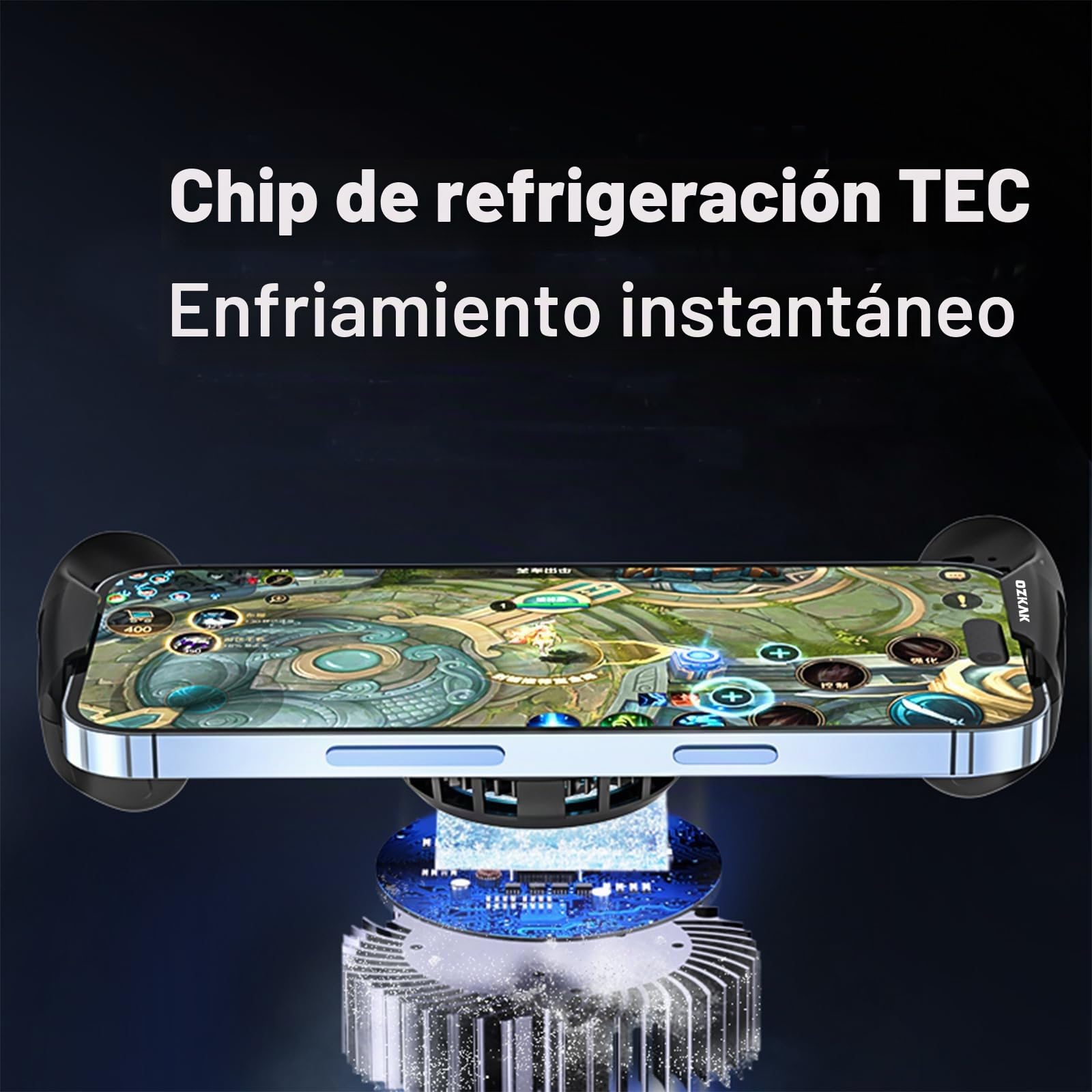 Enfriador de Teléfono, Enfriador de Teléfono Celular Enfriamiento Rápido Juegos para Teléfonos Celulares iPhone Android