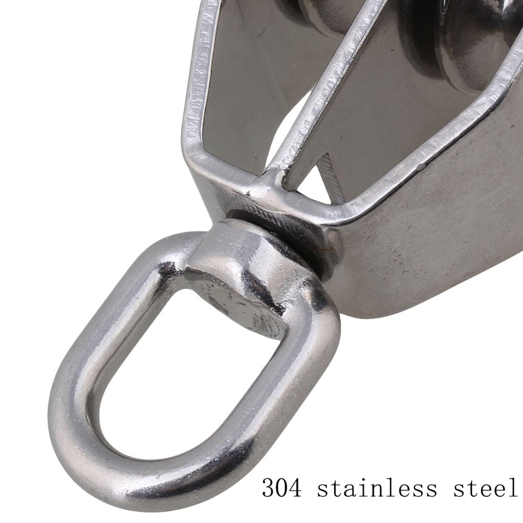 Lulullaby M32 Stainless Steel Double Disc Block, Heavy Rigging with Rotating Pulley 304 - Image 4