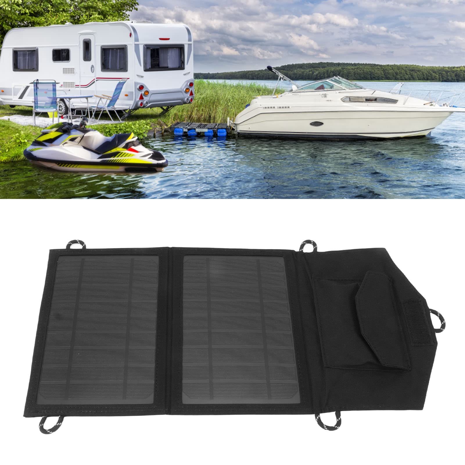Pannello solare monocristallino in silicio ad alta efficienza portatile pieghevole pannello solare per campeggio all'aperto RV auto Pet House