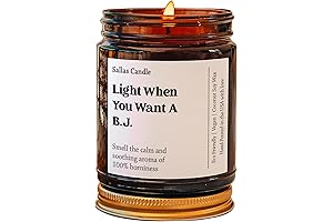 Light Me When You Want A BJ Candle, Soy Wax Candle, 4oz 9oz Amber Candle