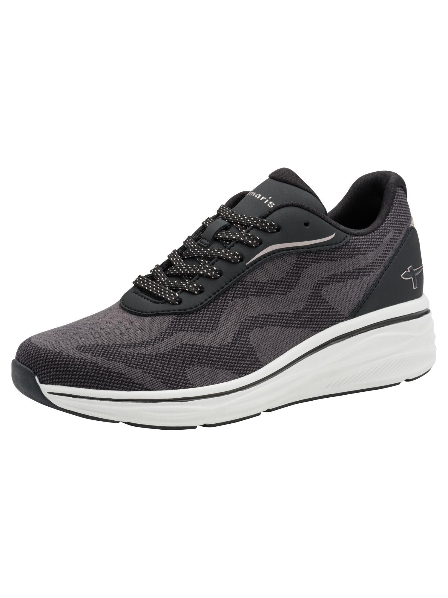 Tamaris Women's Damen Sneaker Low 1-23789-45, Black, 7.5 UK