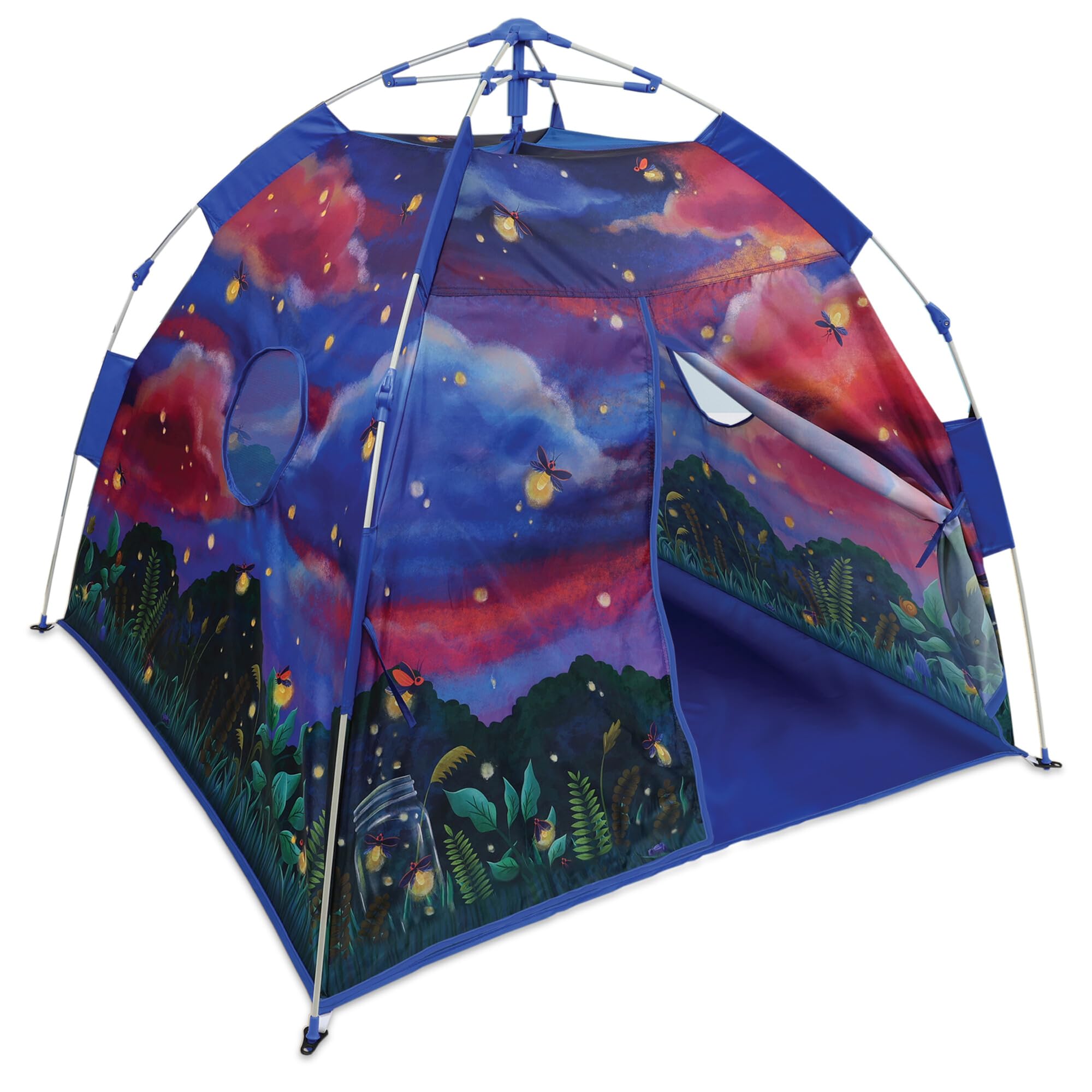 MindWare Oh So Fun! – Tienda de campaña emergente para luciérnagas: carpa que brilla en la oscuridad para niños, fácil montaje en